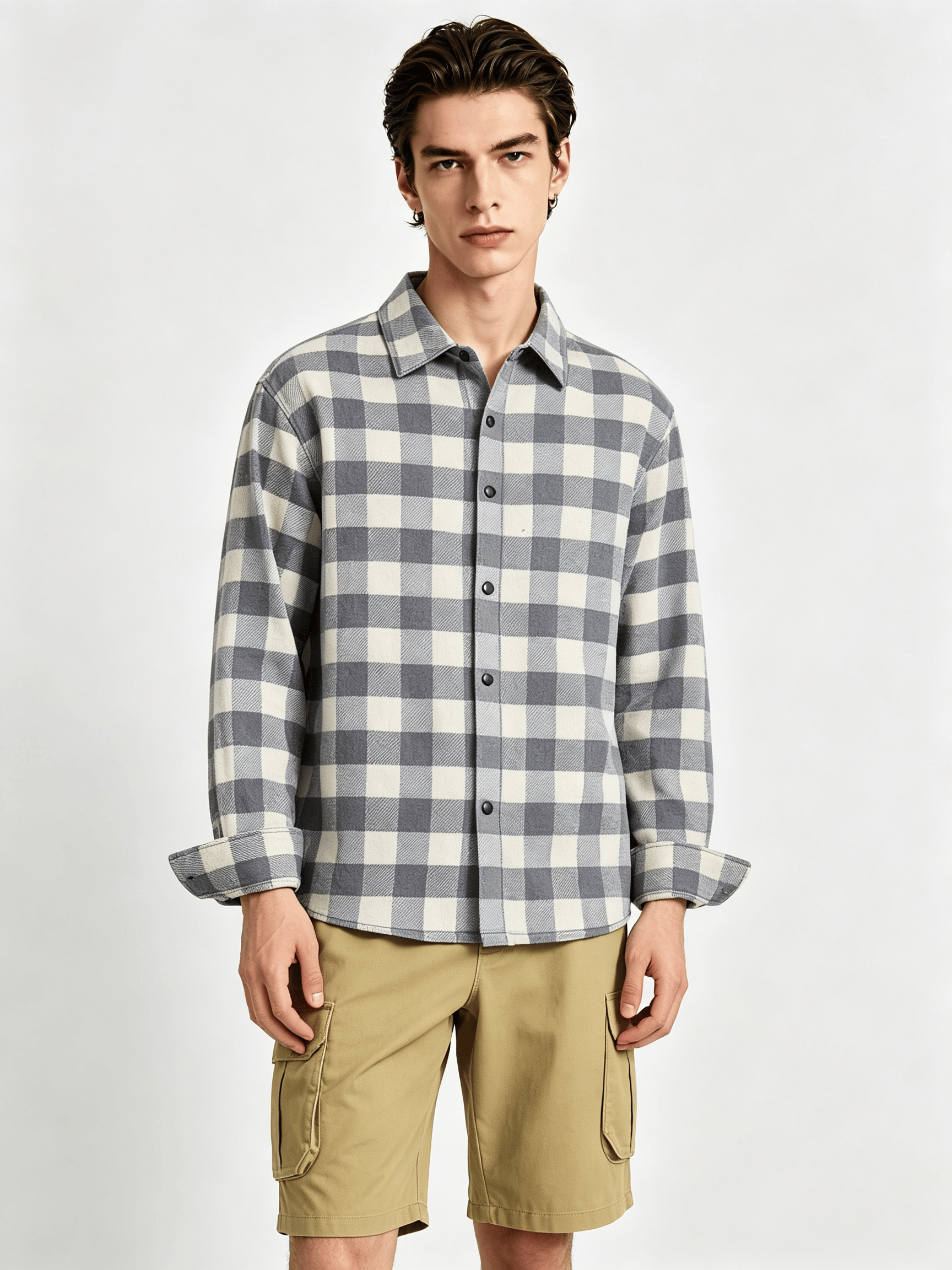 Men Checked Long Sleeve Shirt