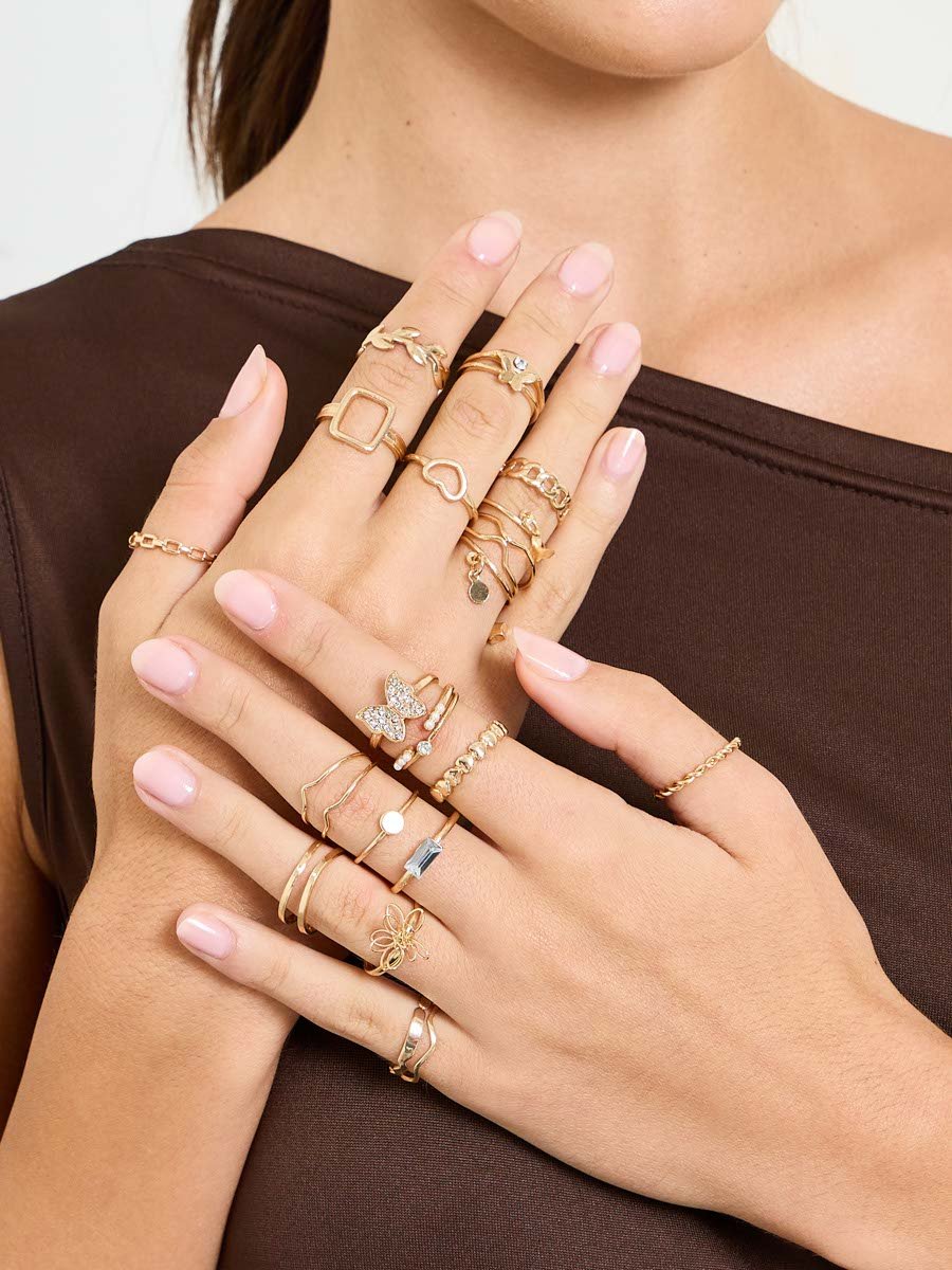 Set of 23 - Gold Tone Rings