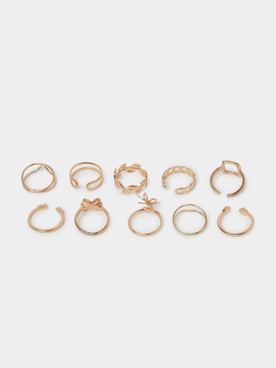 Set of 23 - Gold Tone Rings