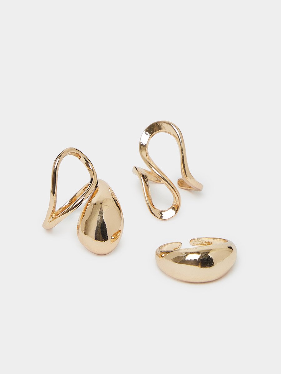 Set of 3 - Cuff Ring