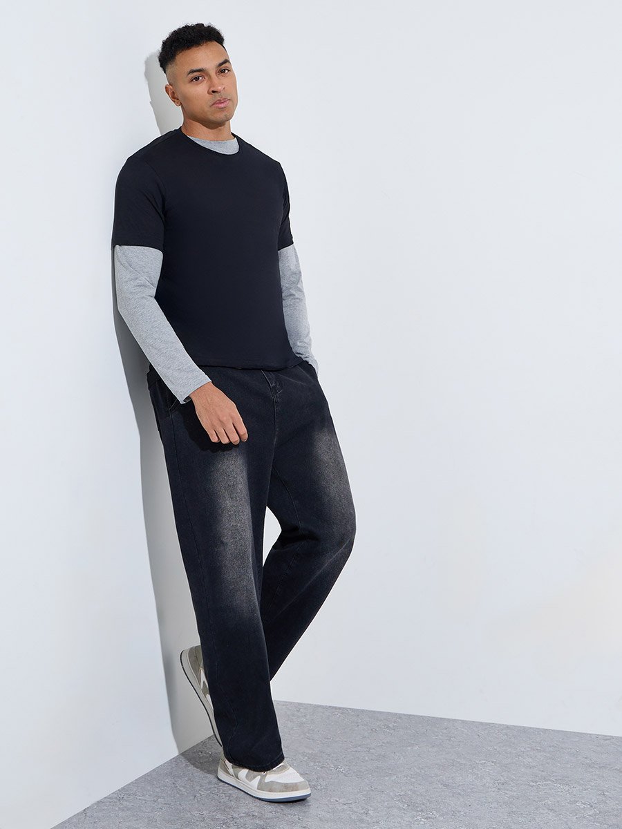 Pack of 2 - Multi-Color Solid Regular Fit T-Shirt