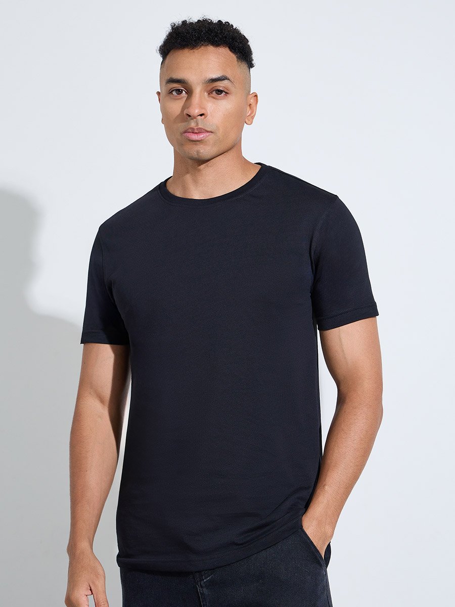 Pack of 2 - Multi-Color Solid Regular Fit T-Shirt