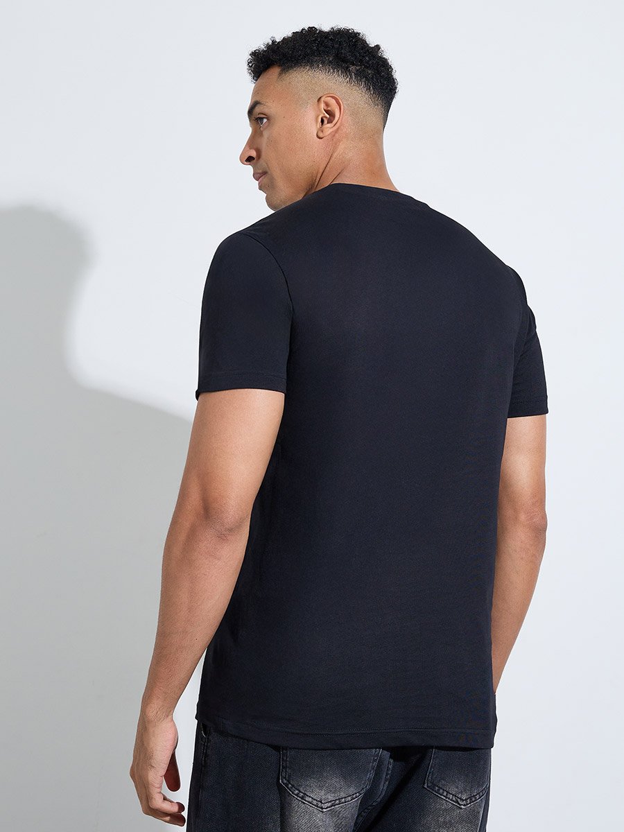 Pack of 2 - Multi-Color Solid Regular Fit T-Shirt
