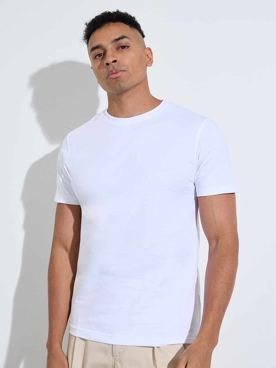 Pack of 2 - Multi-Color Solid Regular Fit T-Shirt