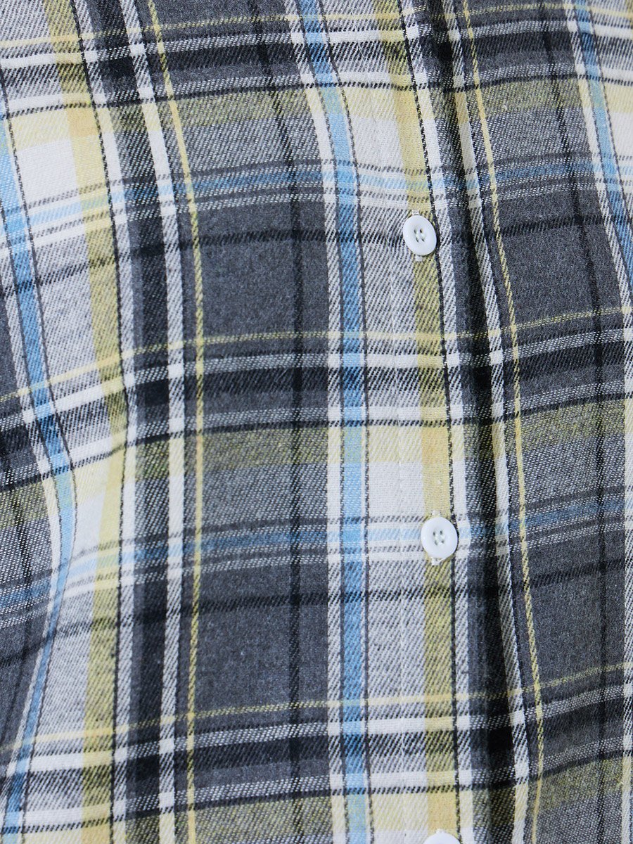 Multi Plaid Long Sleeve Casual Shirt