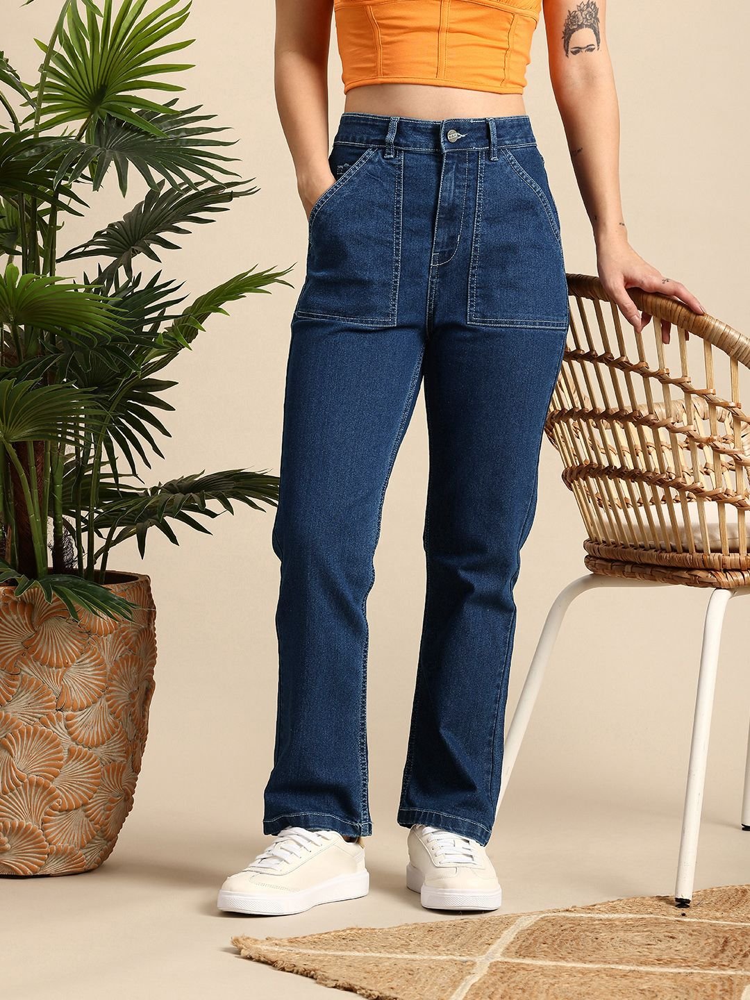 Blue Slim Fit Stretchable Jeans