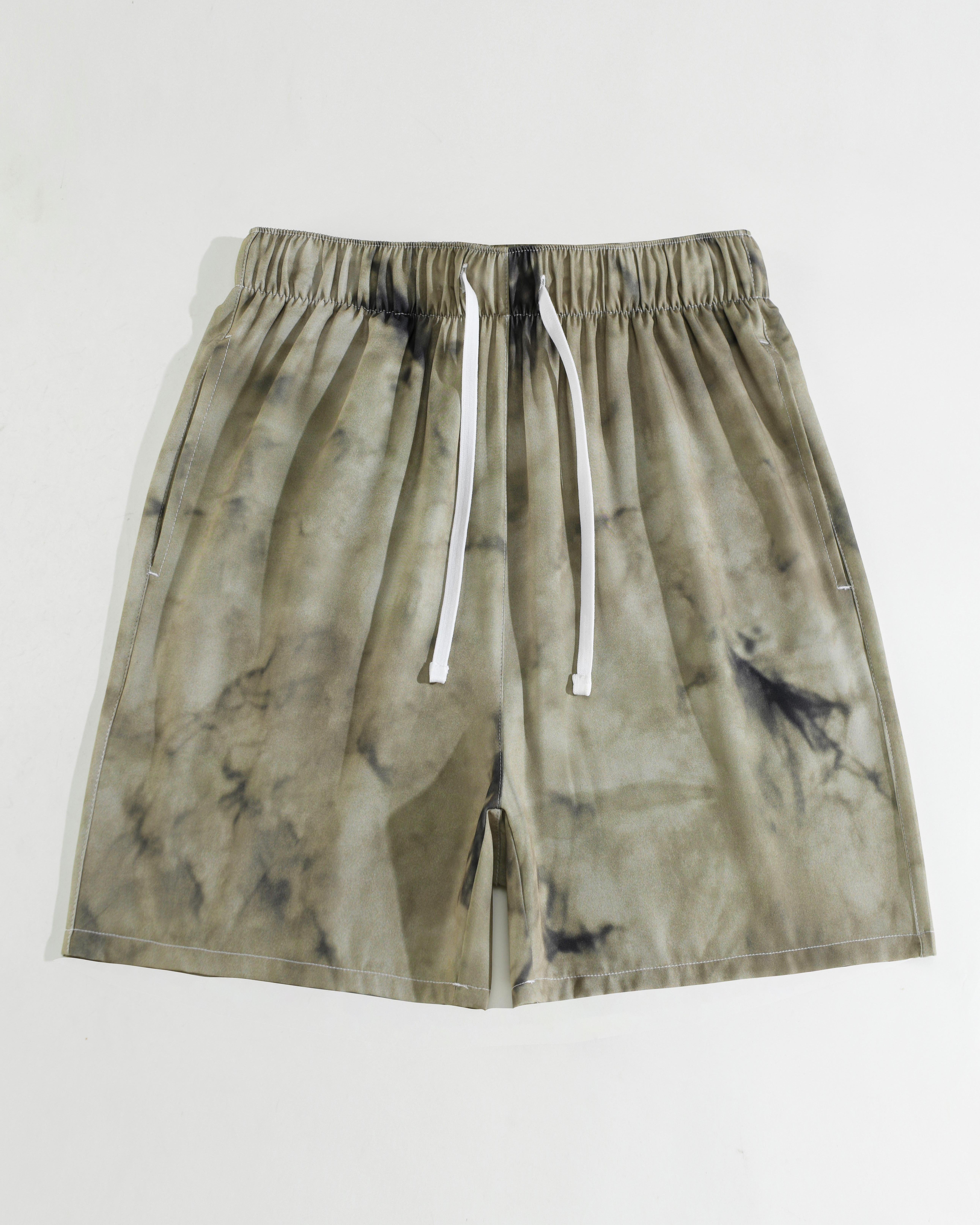 Men Tie-Dye Print Shorts