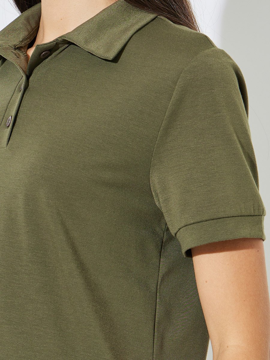 Olive Regular Fit Polo T-Shirt