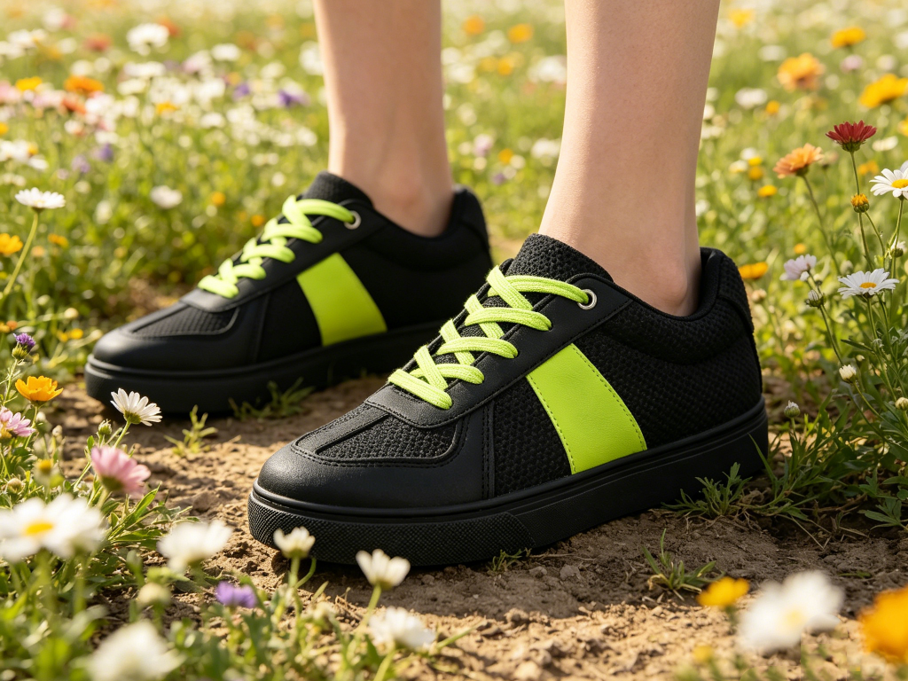 Womens Flats Casual Sneakers - Blue