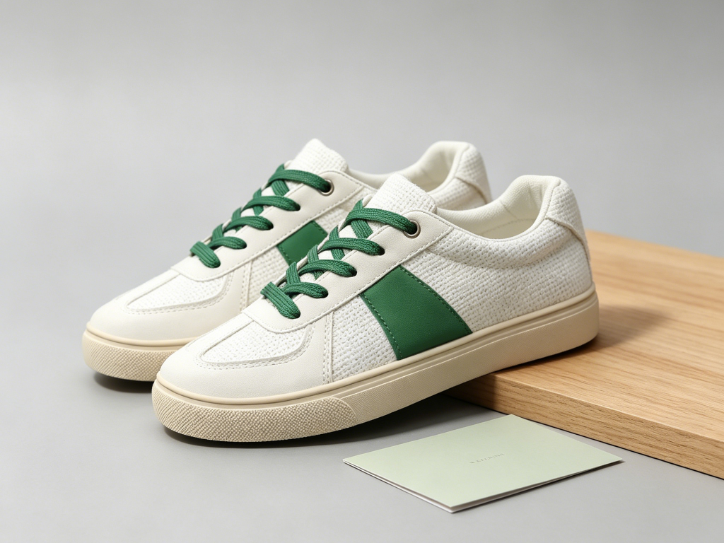White Color Block Lace Ups Casual Sneakers