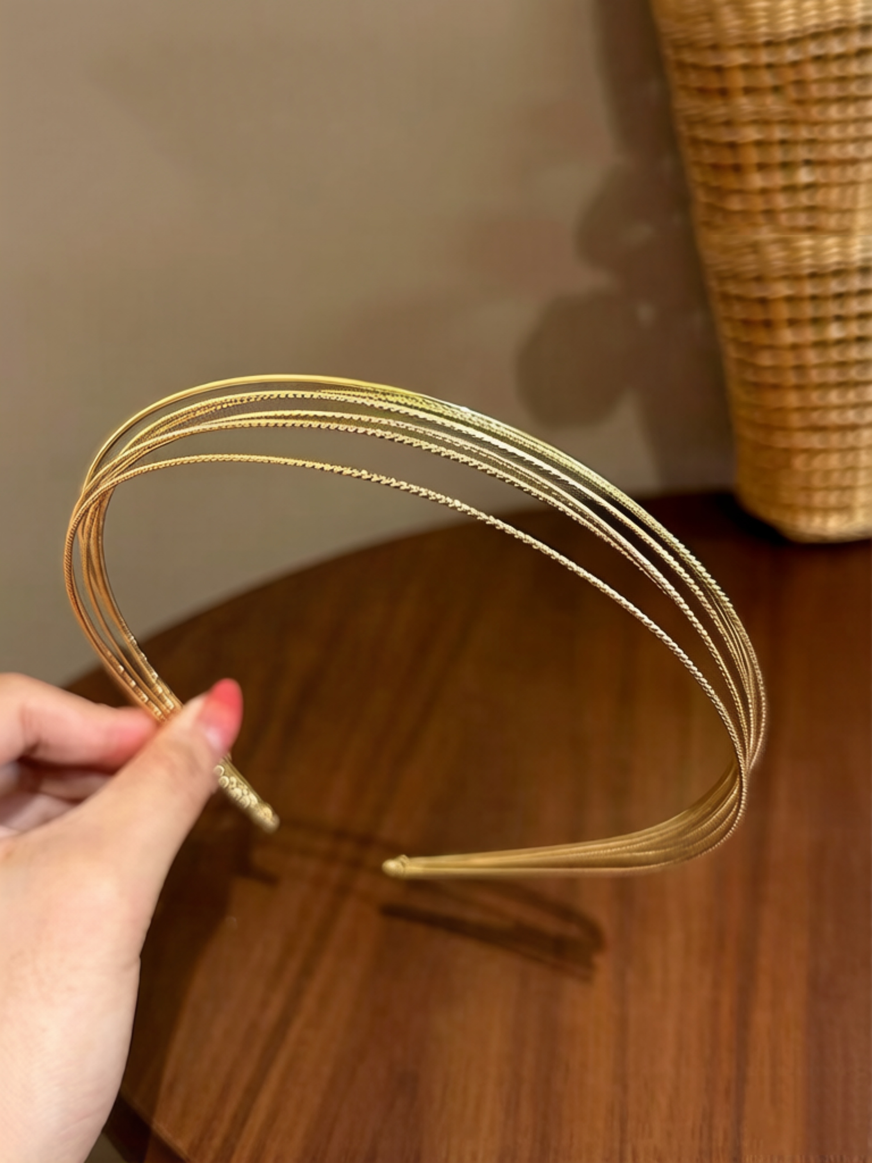 Gold Tone Multi-Strand Hairband