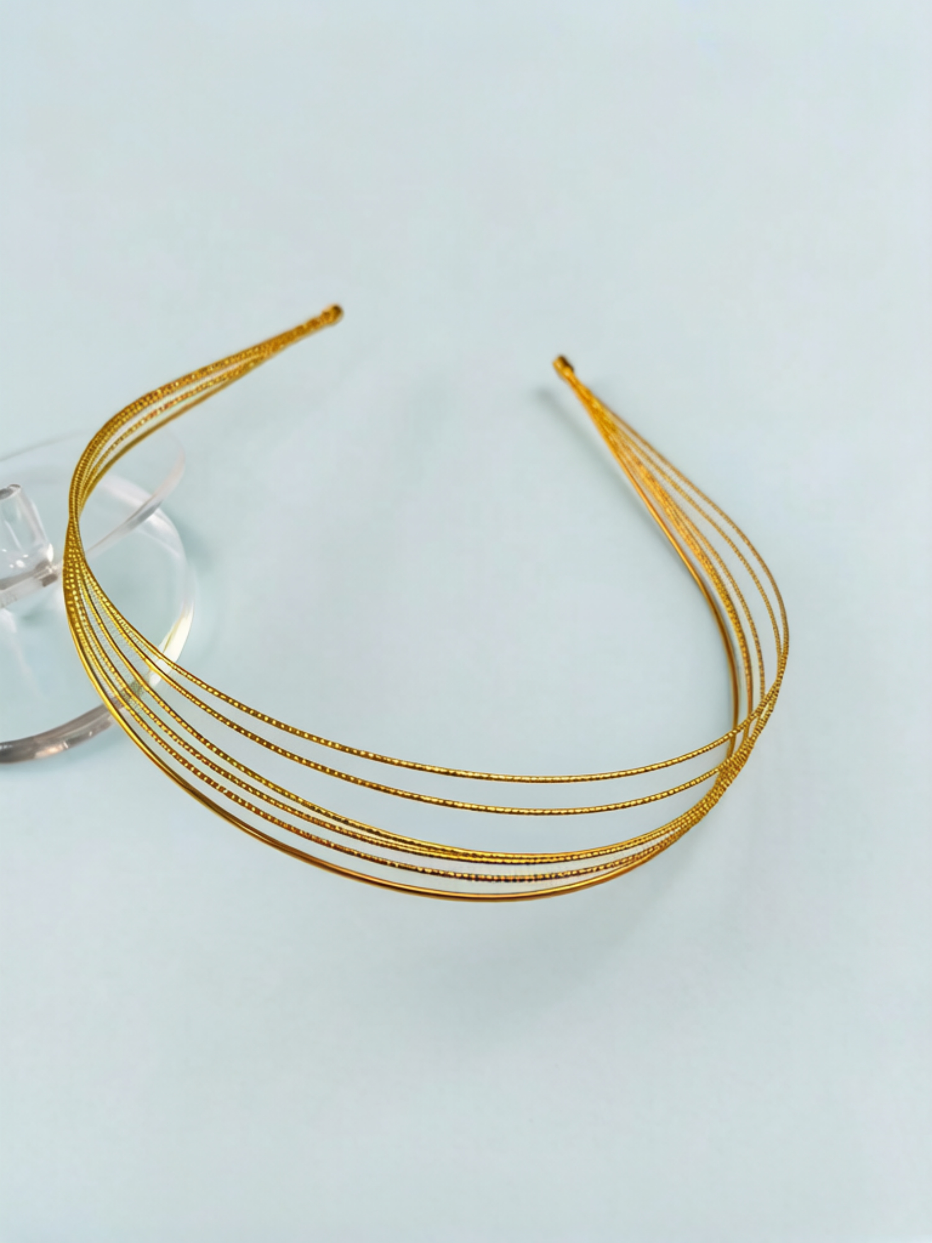 Gold Tone Multi-Strand Hairband