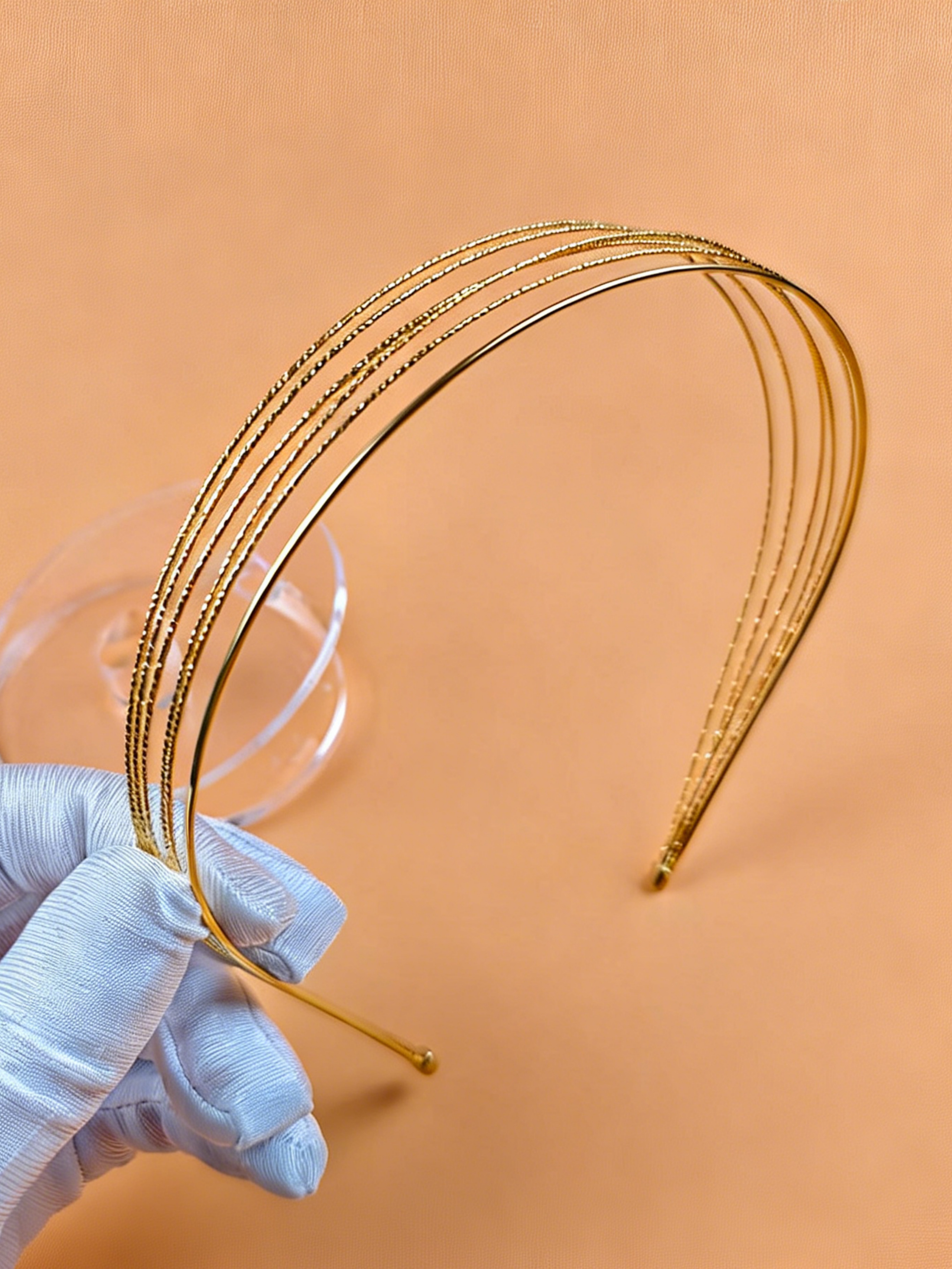 Gold Tone Multi-Strand Hairband