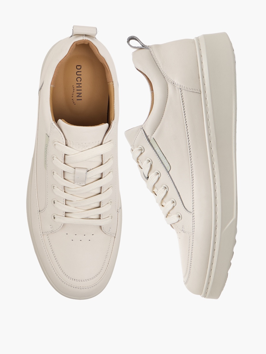 Men Lace-Up Leather Ankle Sneakers