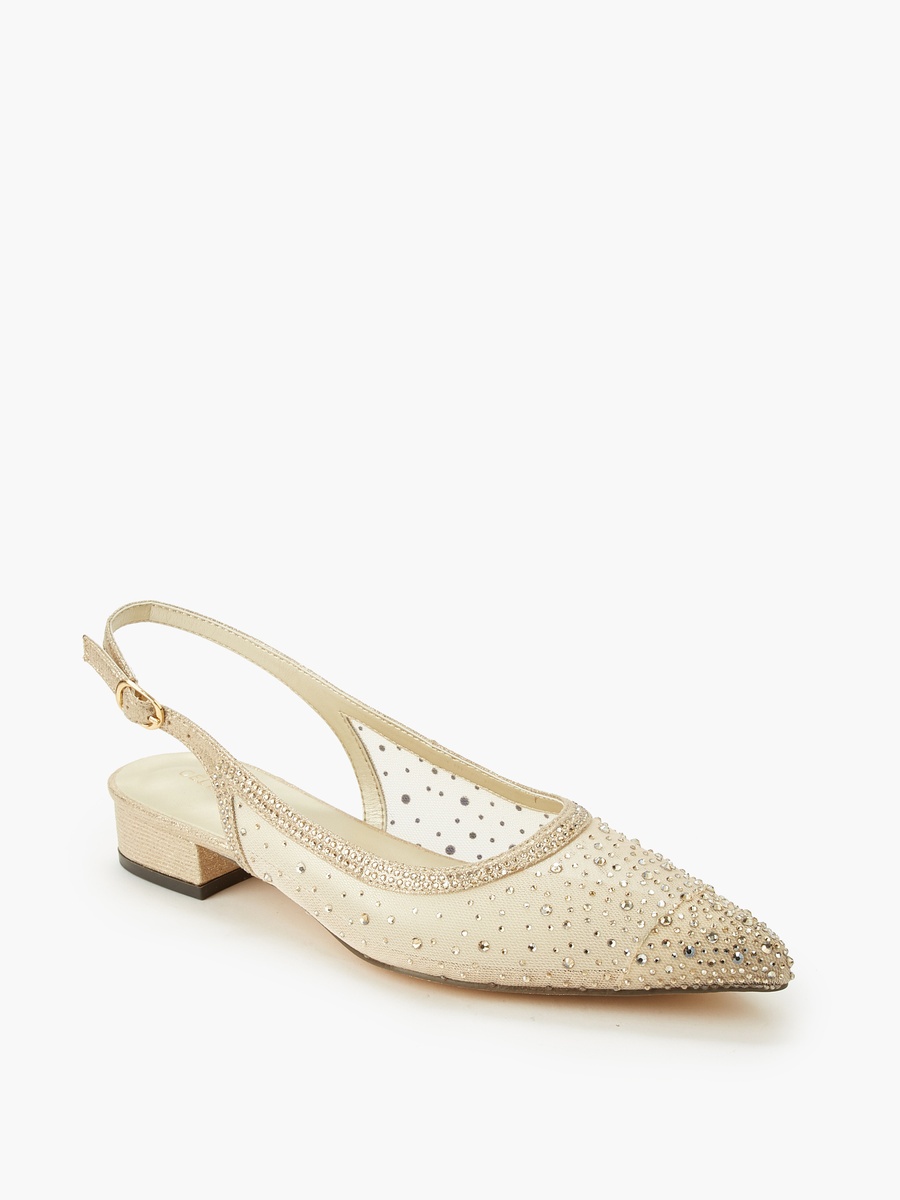 Women Embellished Buckle Closure Pointed Toe Shoes