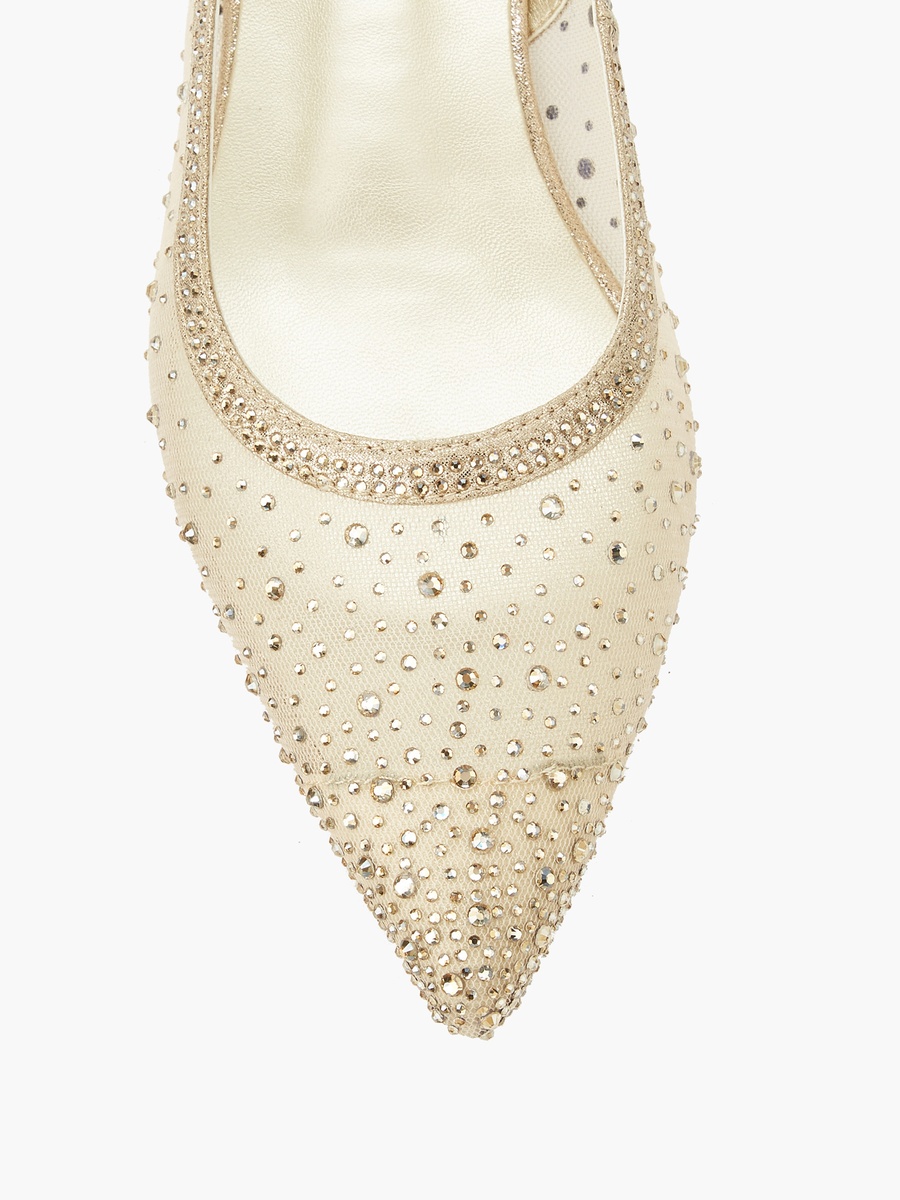 Women Embellished Buckle Closure Pointed Toe Shoes