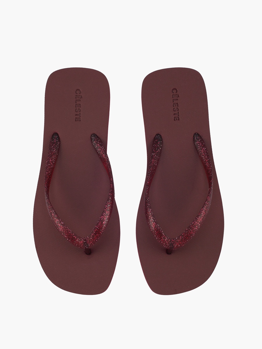 Women Glitter Strap Flip Flops
