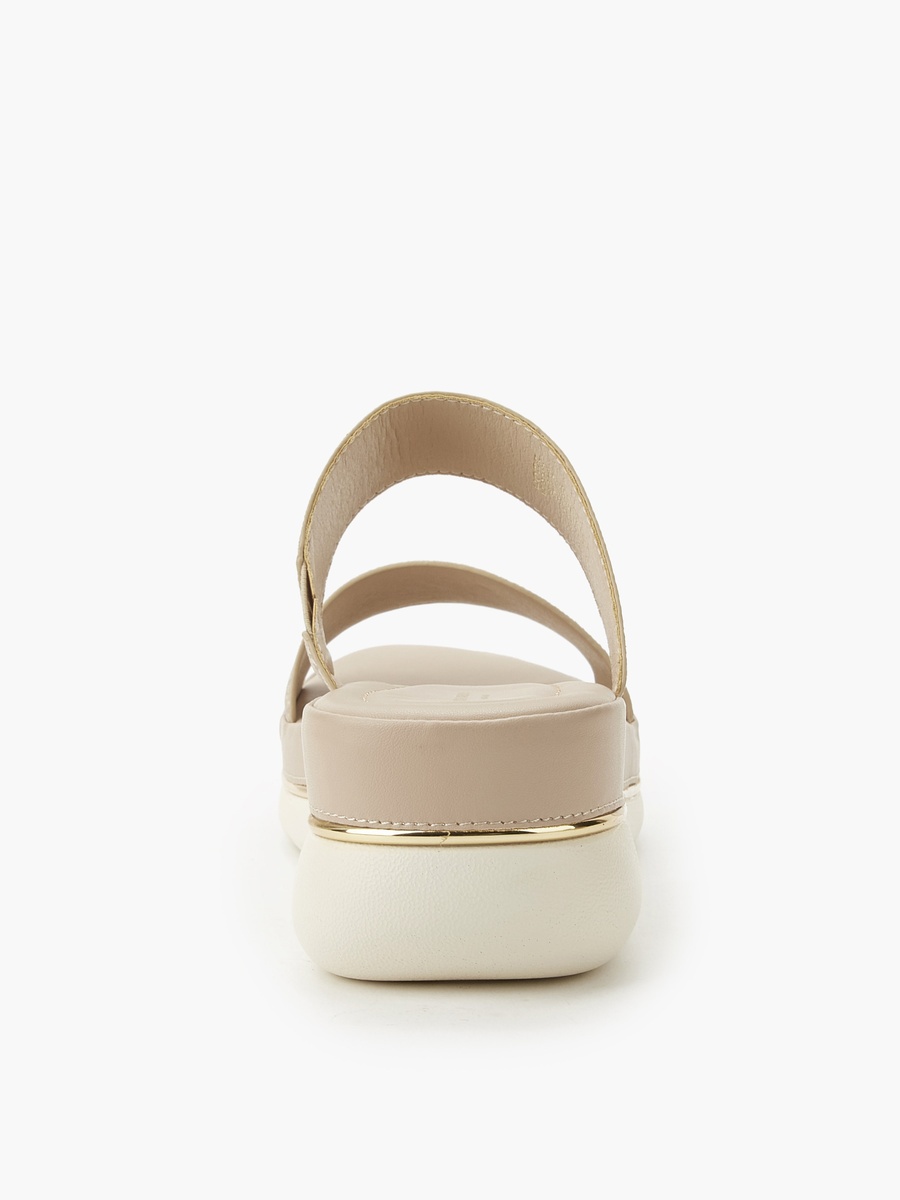 Women Monogram Print Wedge Sandals