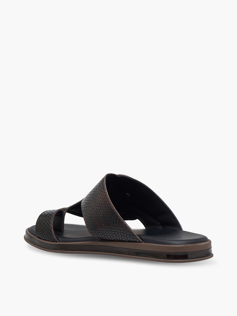 Men Slip-On Leather Arabic Sandals