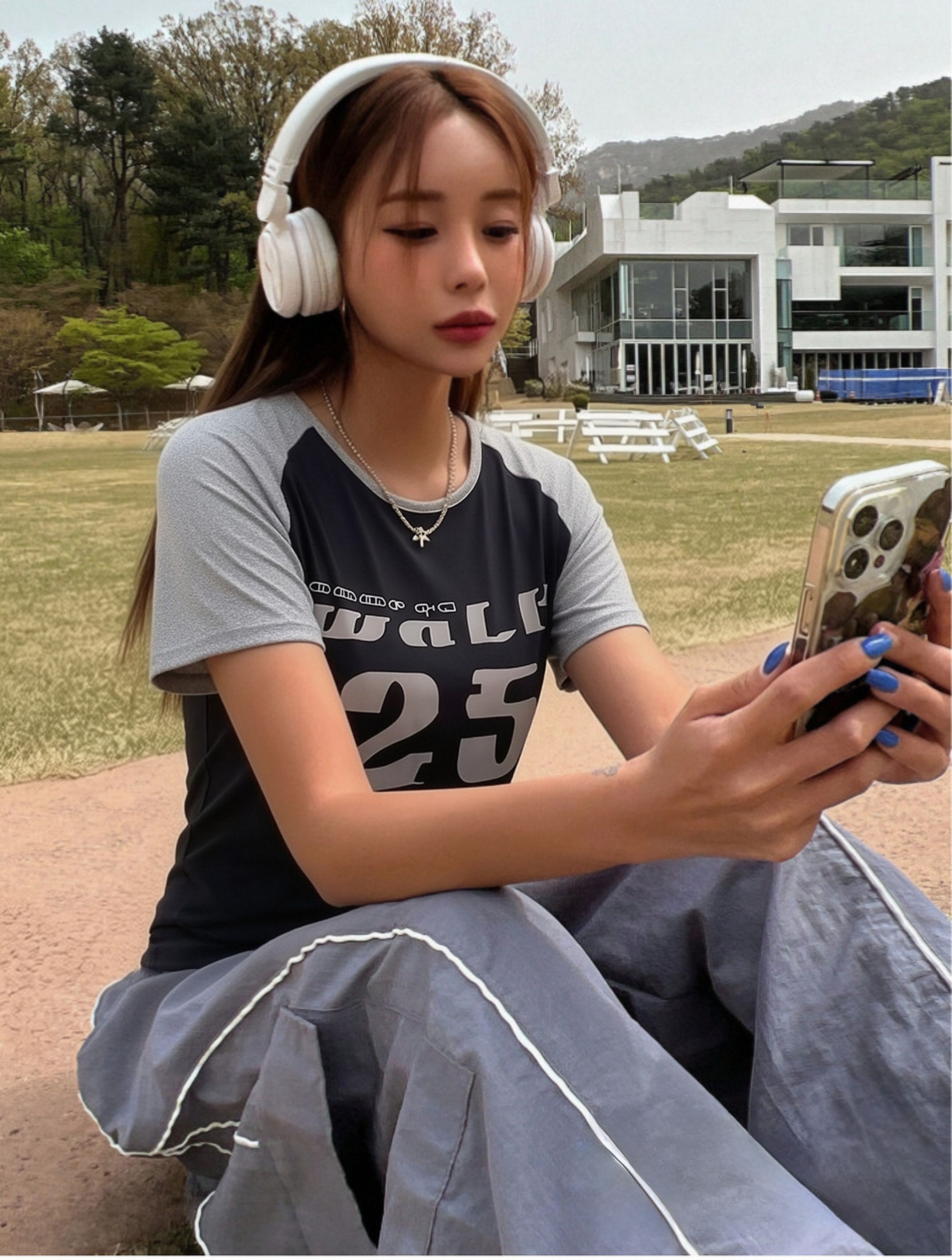 Multi-Color Graphic Print Raglan Sleeve T-Shirt