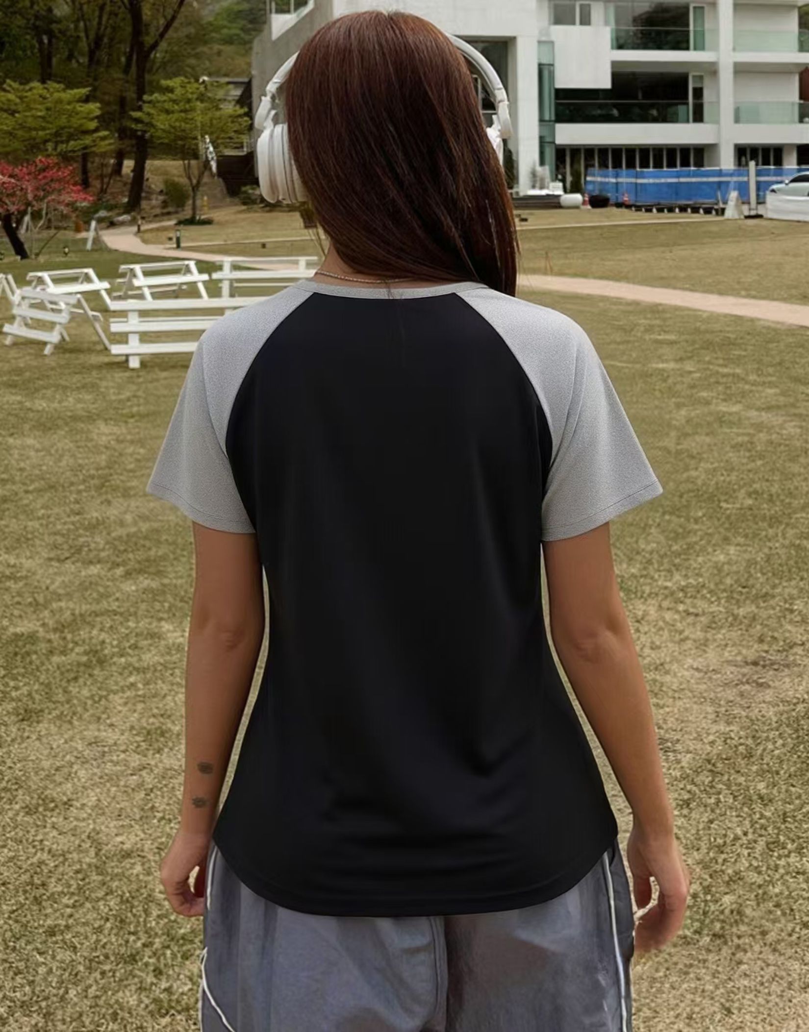 Multi-Color Graphic Print Raglan Sleeve T-Shirt