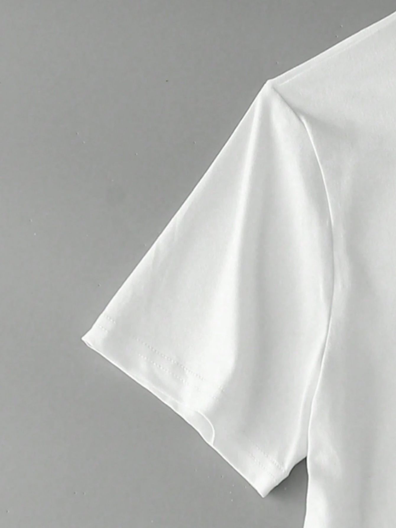 White Pearl Embellished Short Sleeve T-Shirt