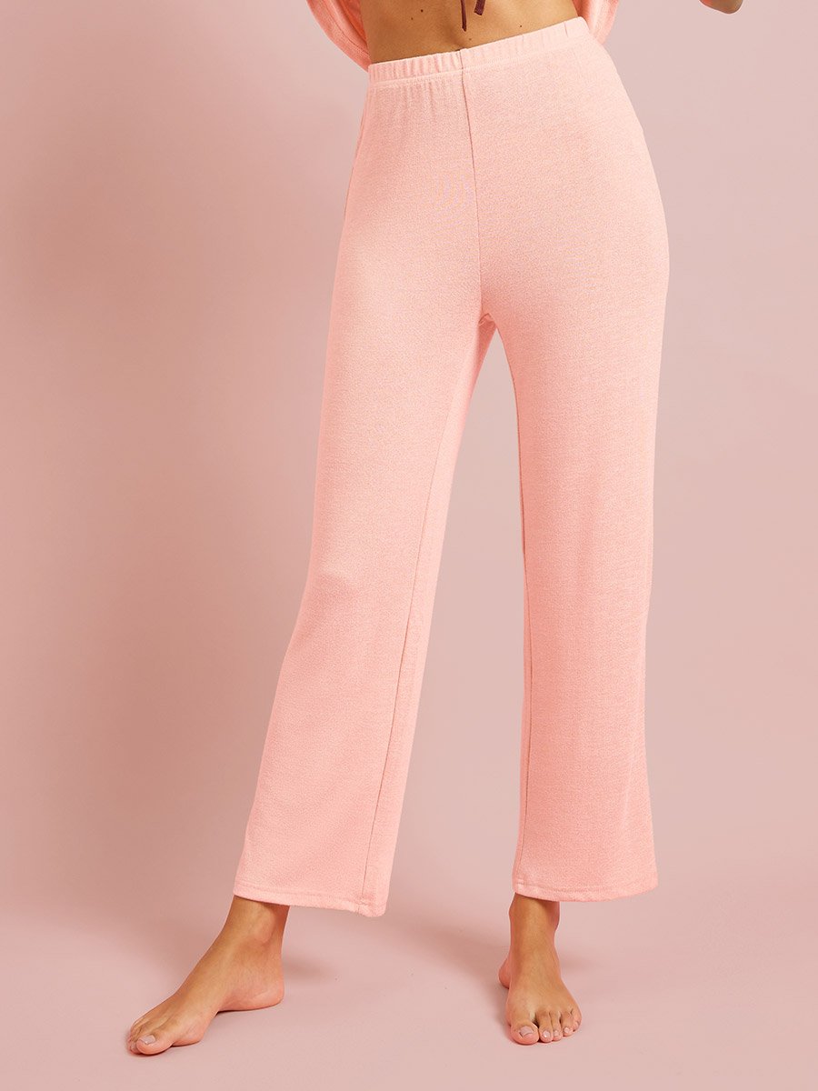 Pink Bow Detail Top and Pyjama Set