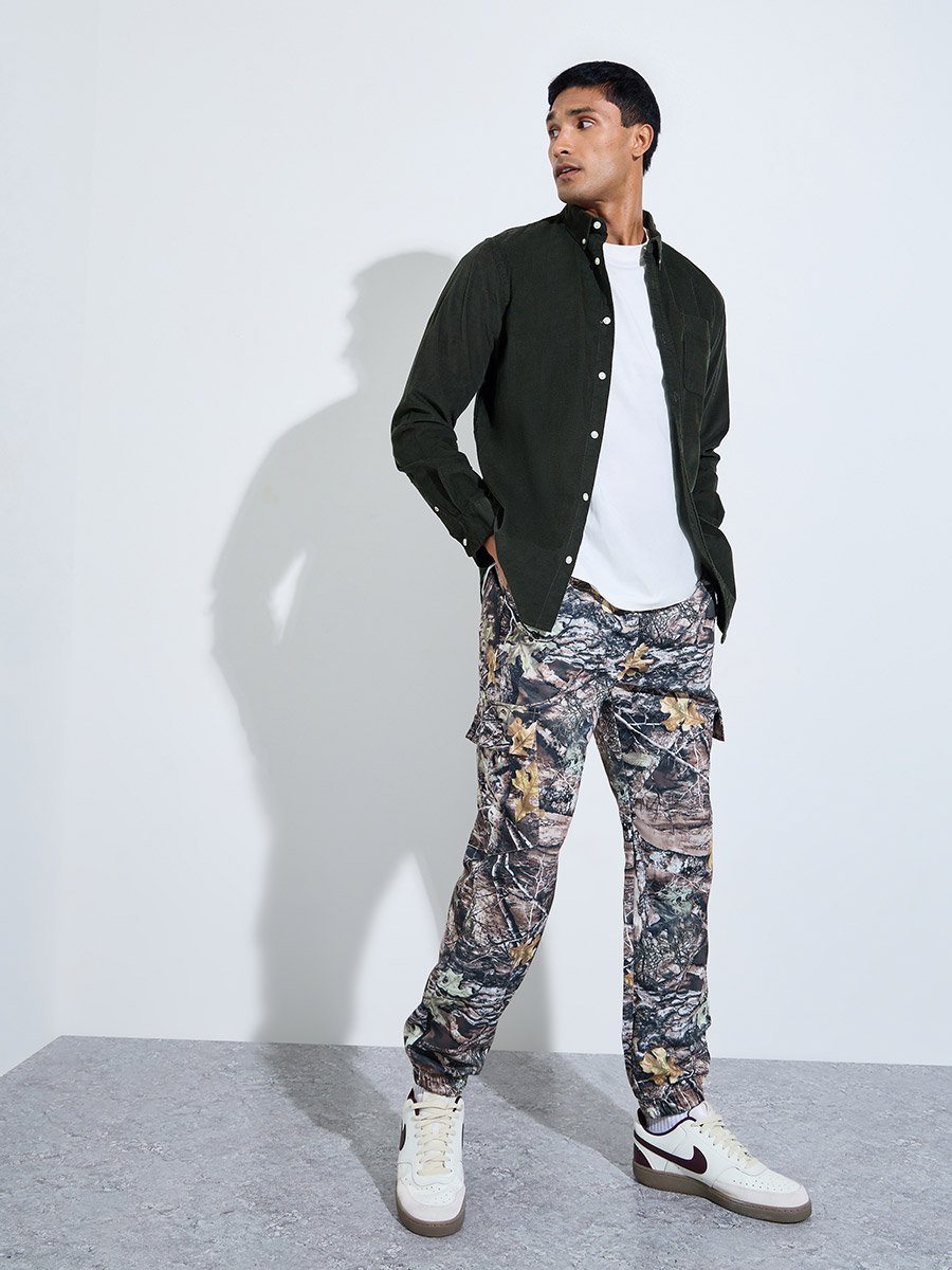 Multi-Color Floral Print Jogger