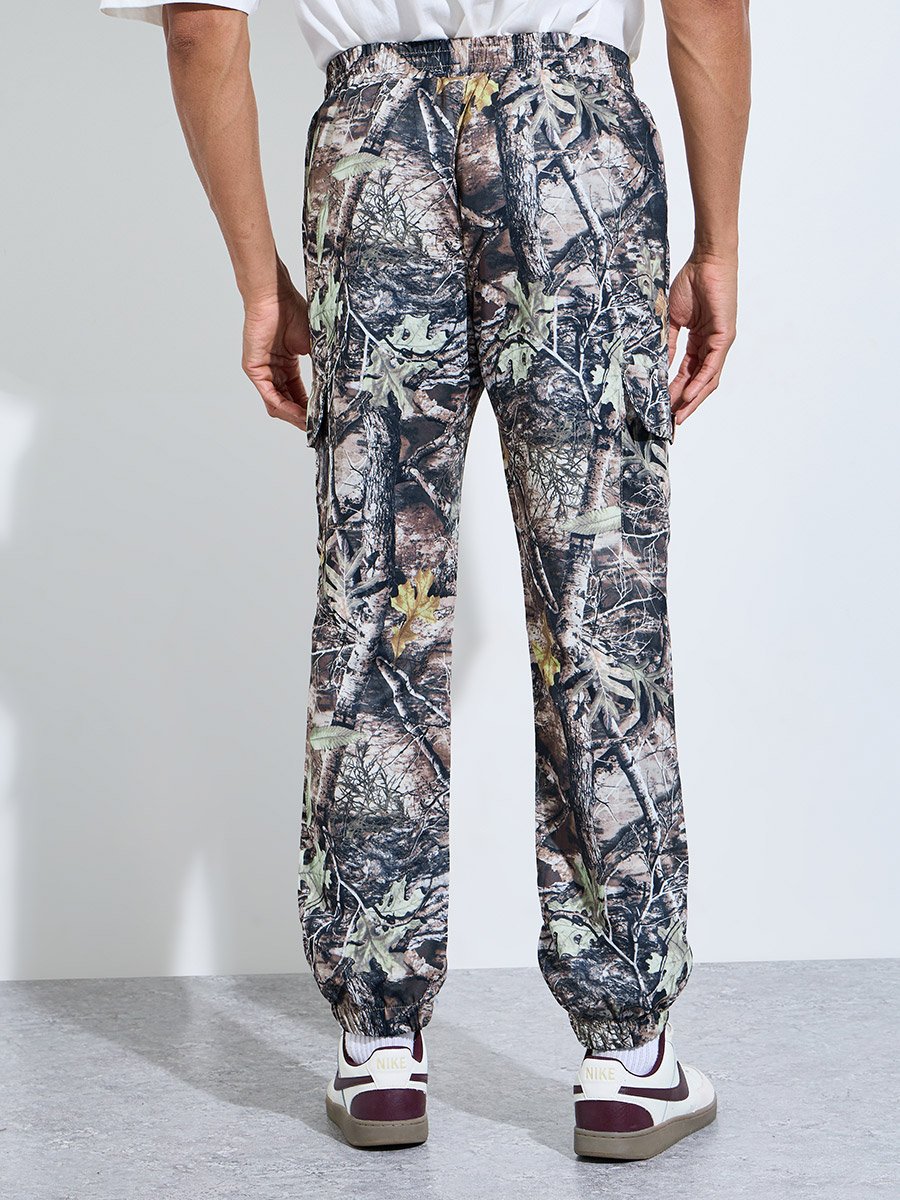 Multi-Color Floral Print Jogger