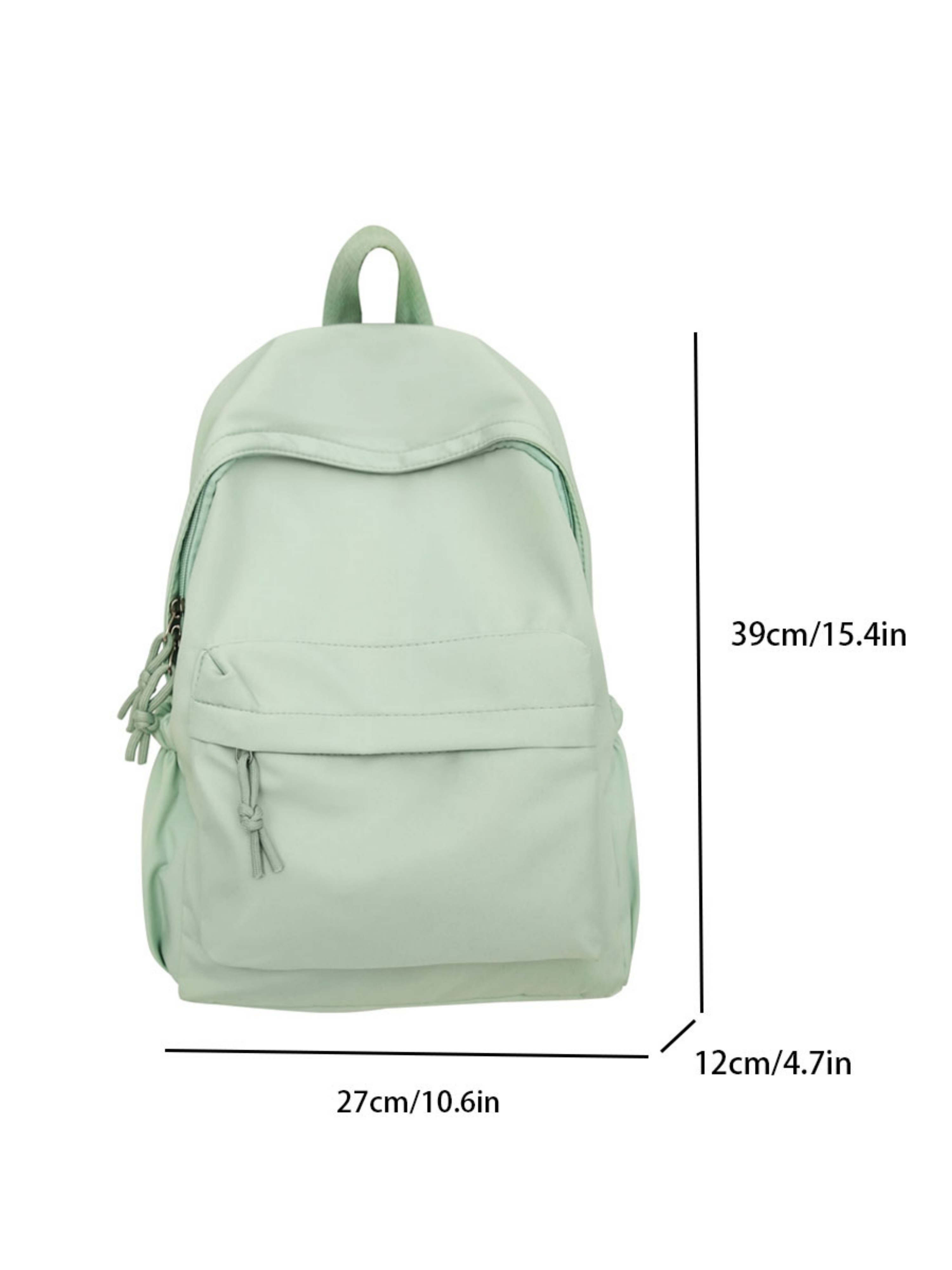 Mint Green Casual Backpack