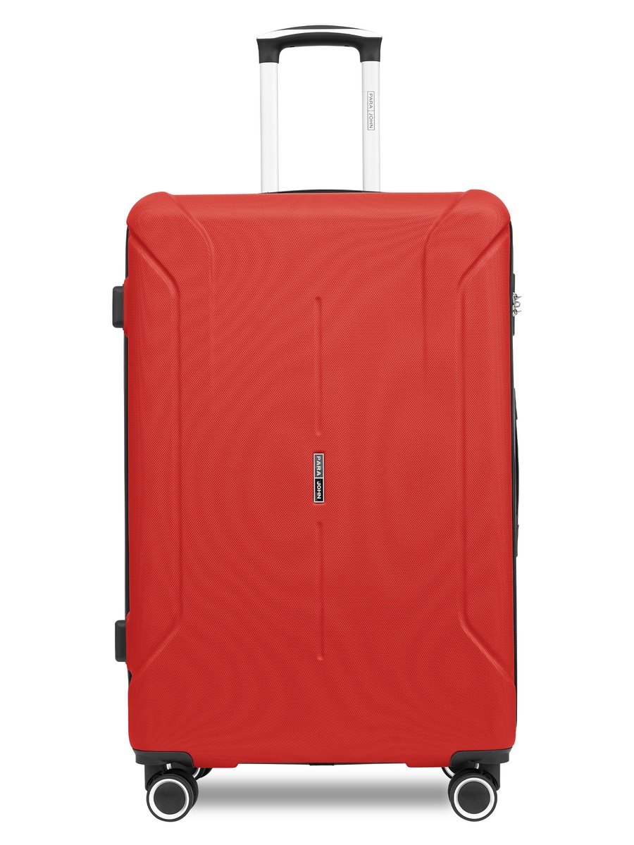Spectrum 20-Inch Cabin Luggage with Combination Lock and 8-Spinner Wheels, Red