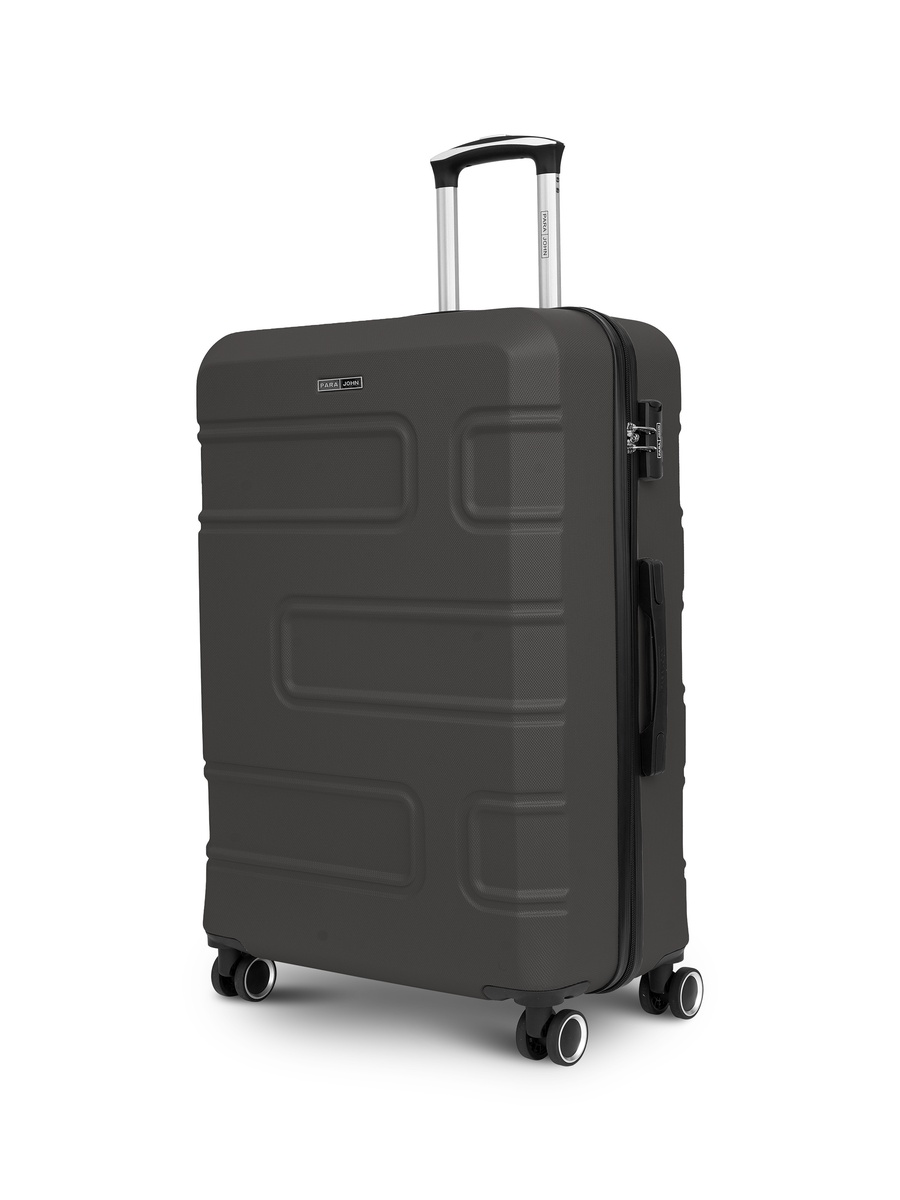 Urbanshield 20-Inch Cabin Luggage with Combination Lock and 8-Spinner Wheels, Grey