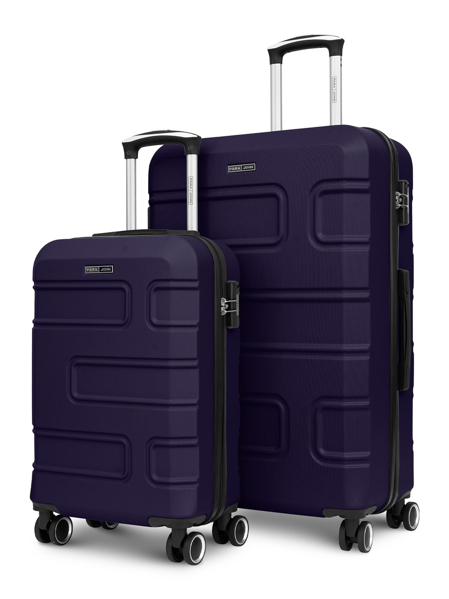 Urbanshield 2-Piece Luggage Set Lightweight Hard ABS Suitcase with Combination Lock and 8-Spinner Wheels, Navy Blue