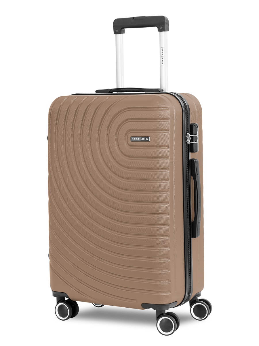 Spiral 24-Inch Medium Luggage with Combination Lock and 8-Spinner Wheels, Gold