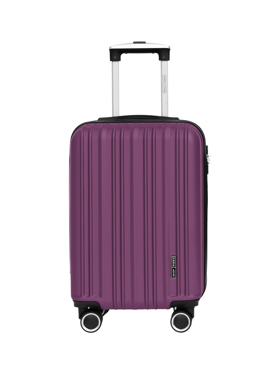 Orbit 20-Inch Cabin Luggage with Combination Lock and 8-Spinner Wheels, Purple