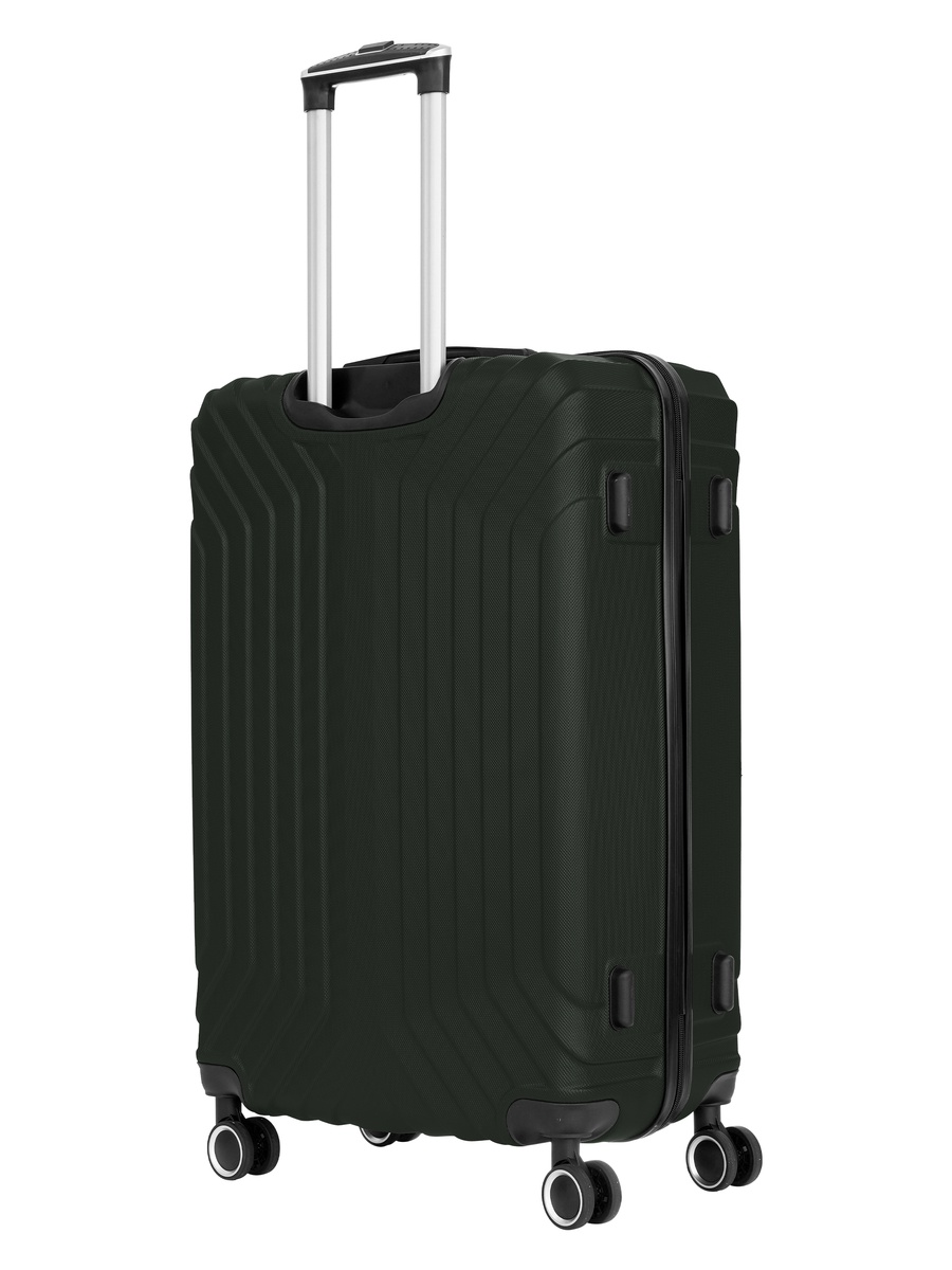 GlideX 28-Inch Large Luggage with Combination Lock and 8-Spinner Wheels, Green