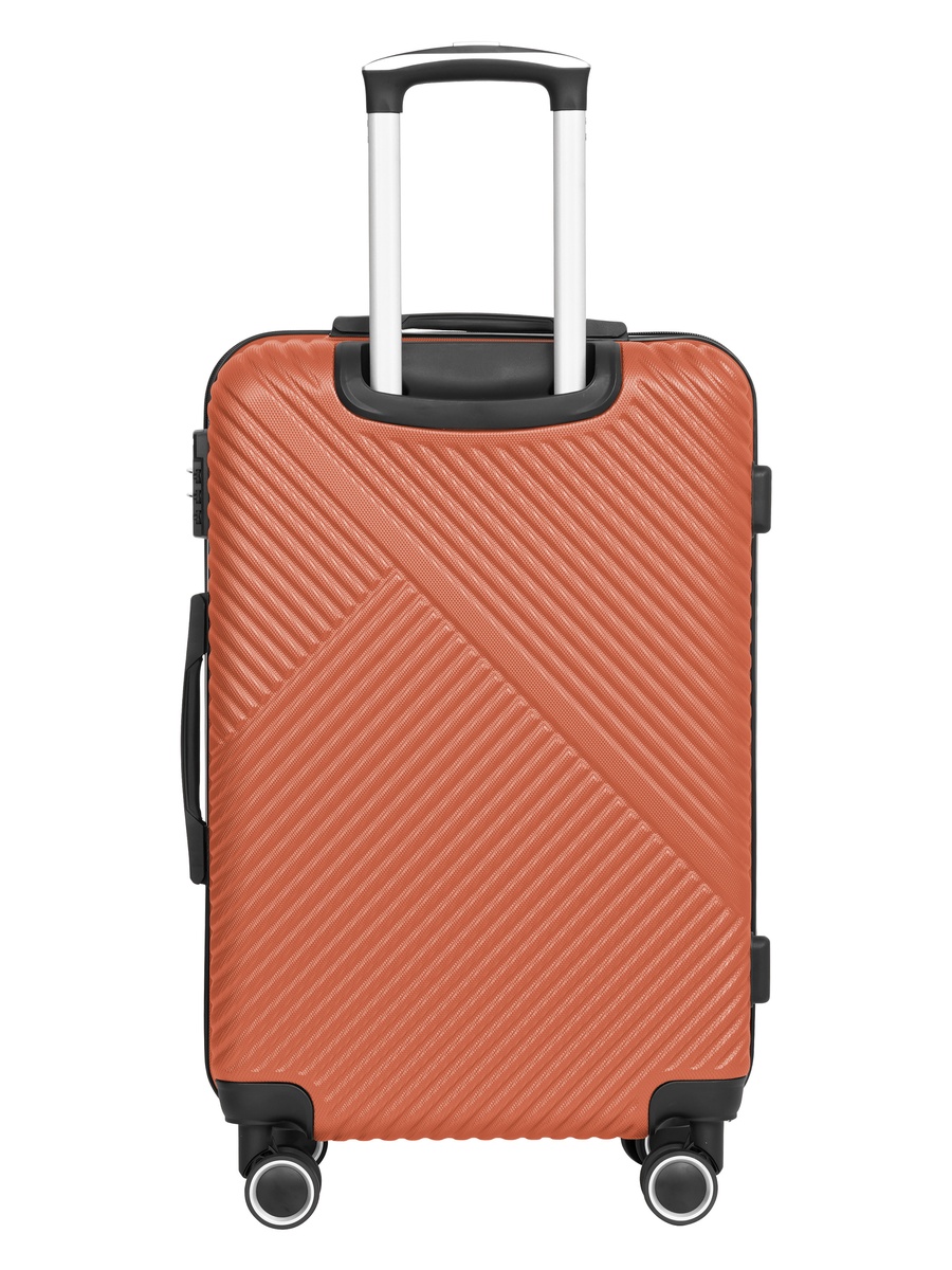 Aurora 24-Inch Medium Luggage with Combination Lock and 8-Spinner Wheels, Orange