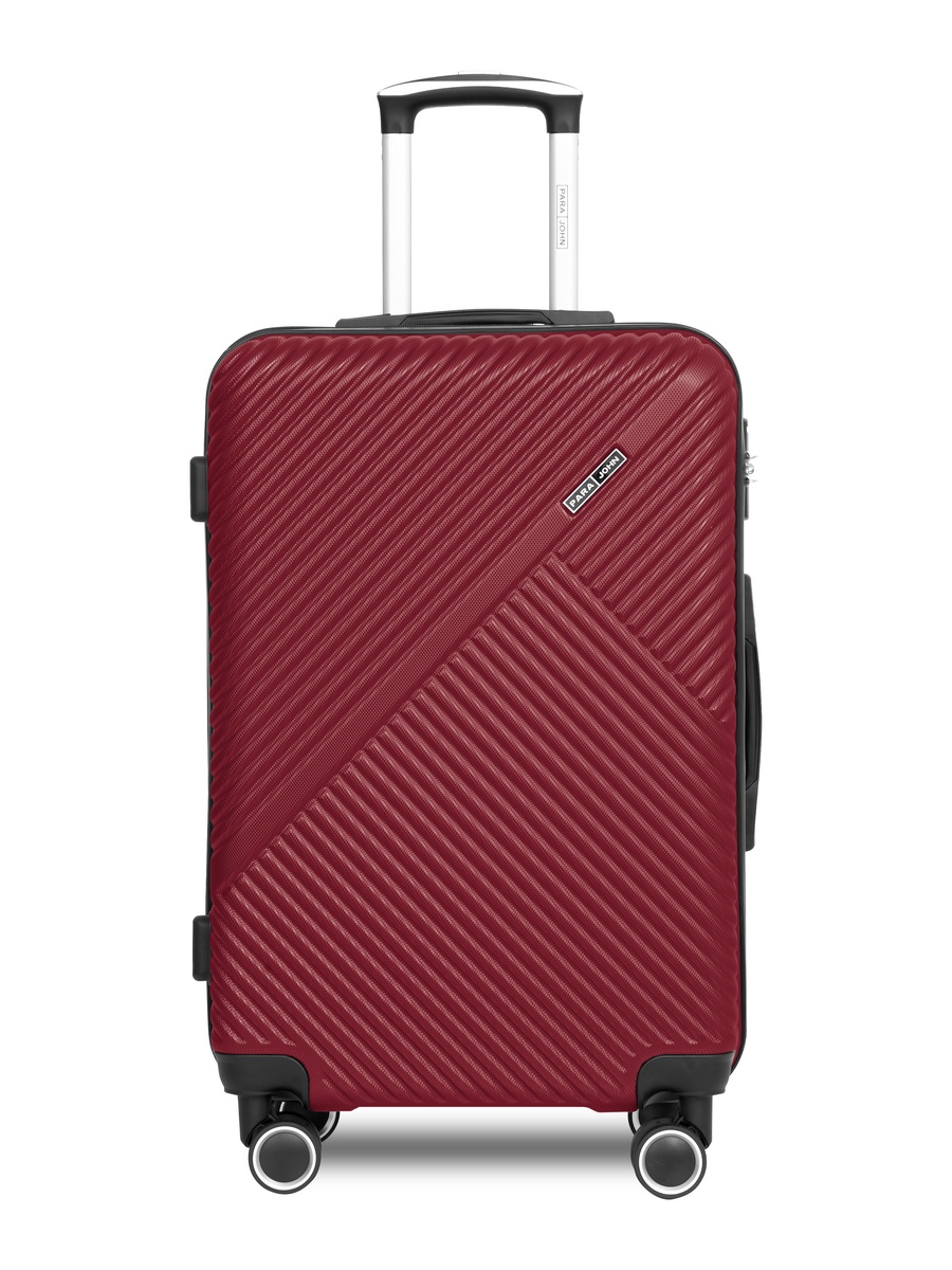Aurora 24-Inch Medium Luggage with Combination Lock and 8-Spinner Wheels, Burgundy