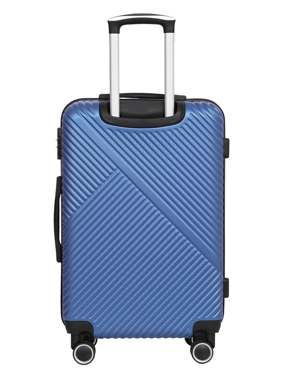 Aurora 28-Inch Large Luggage with Combination Lock and 8-Spinner Wheels, Navy Blue