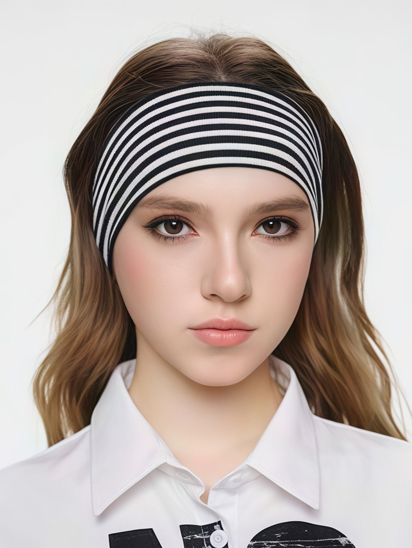 Set of 3 - Striped Elasticated Headband