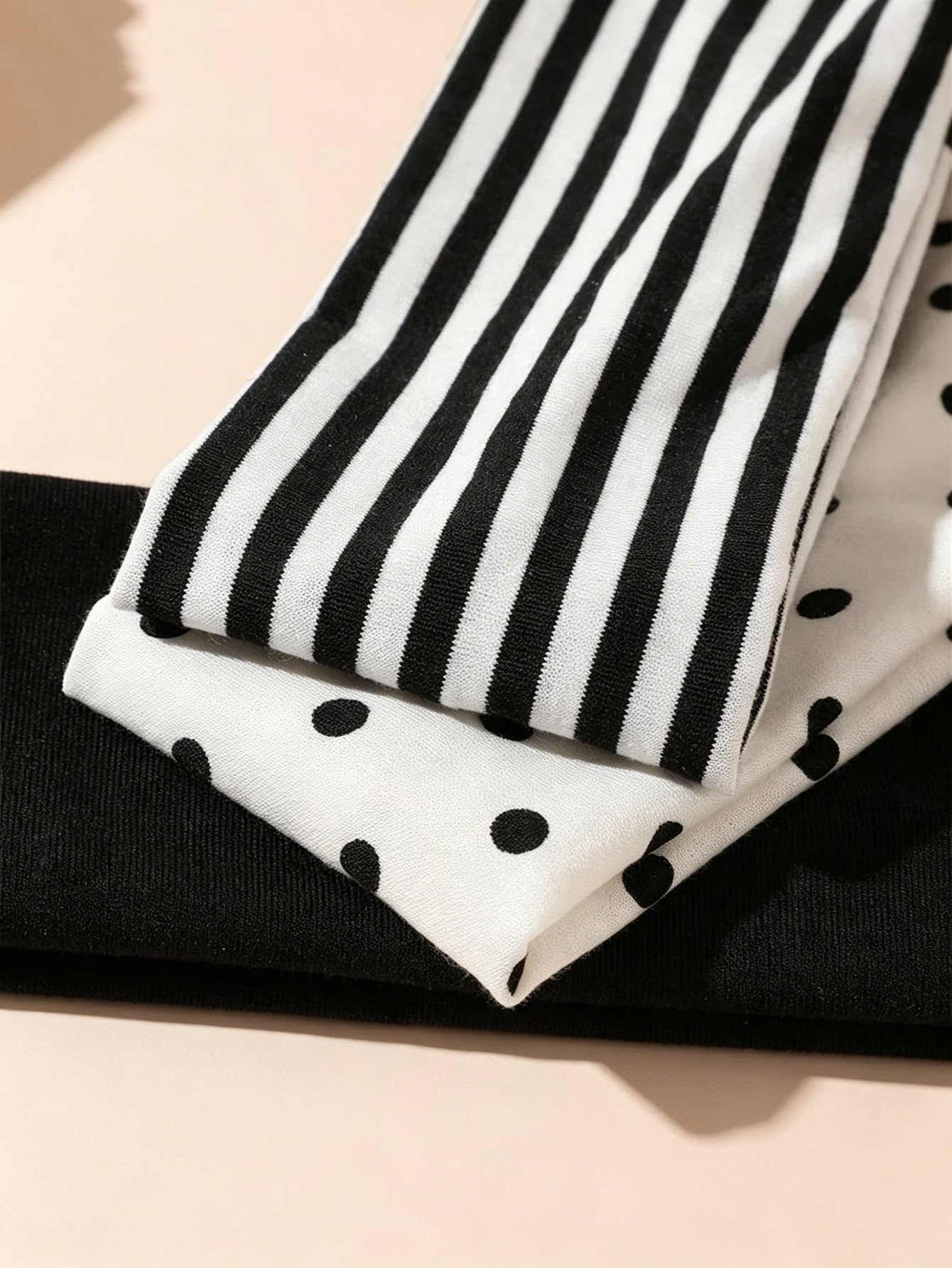 Set of 3 - Striped Elasticated Headband