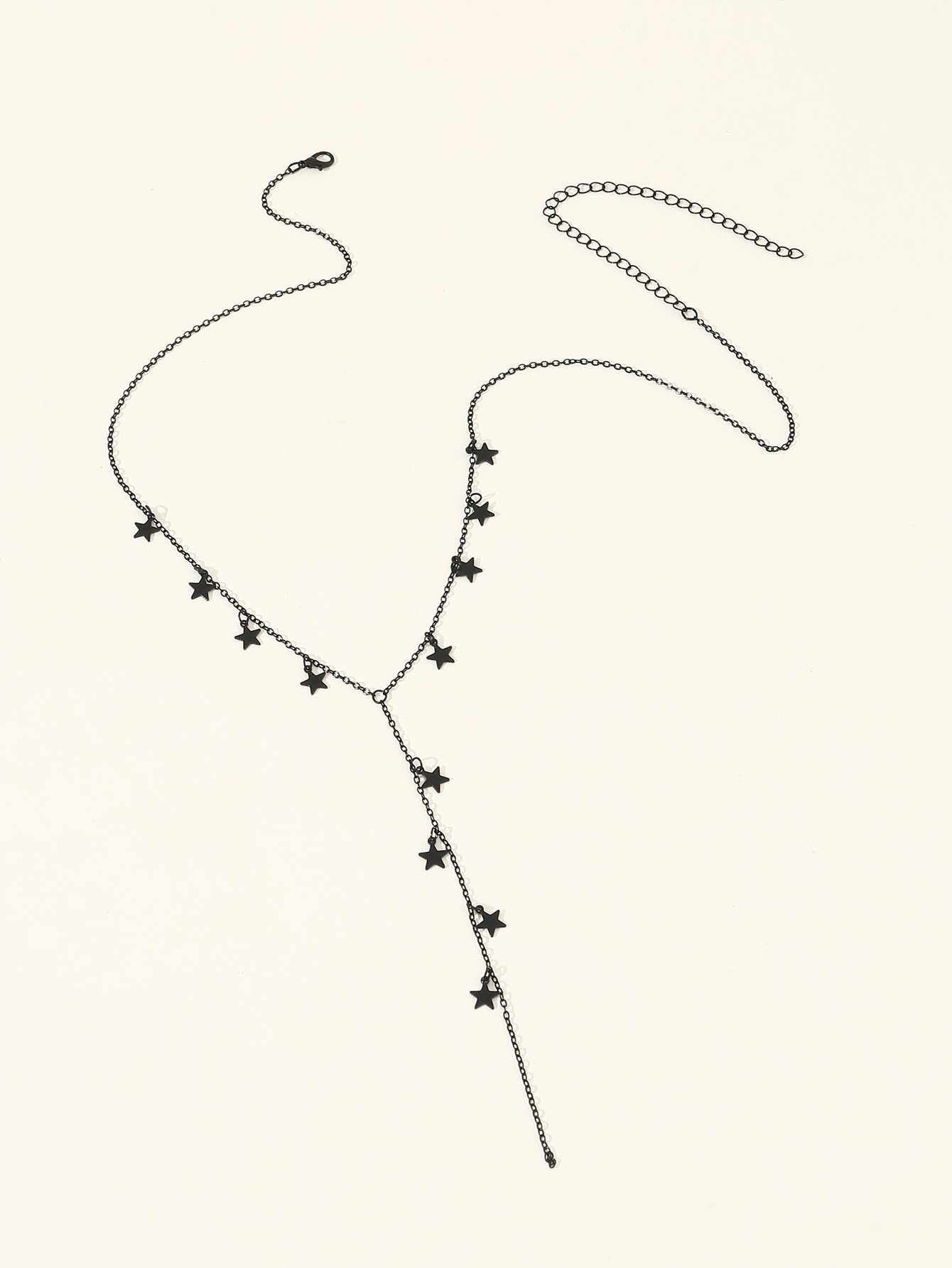 Star Charm Lariat Necklace