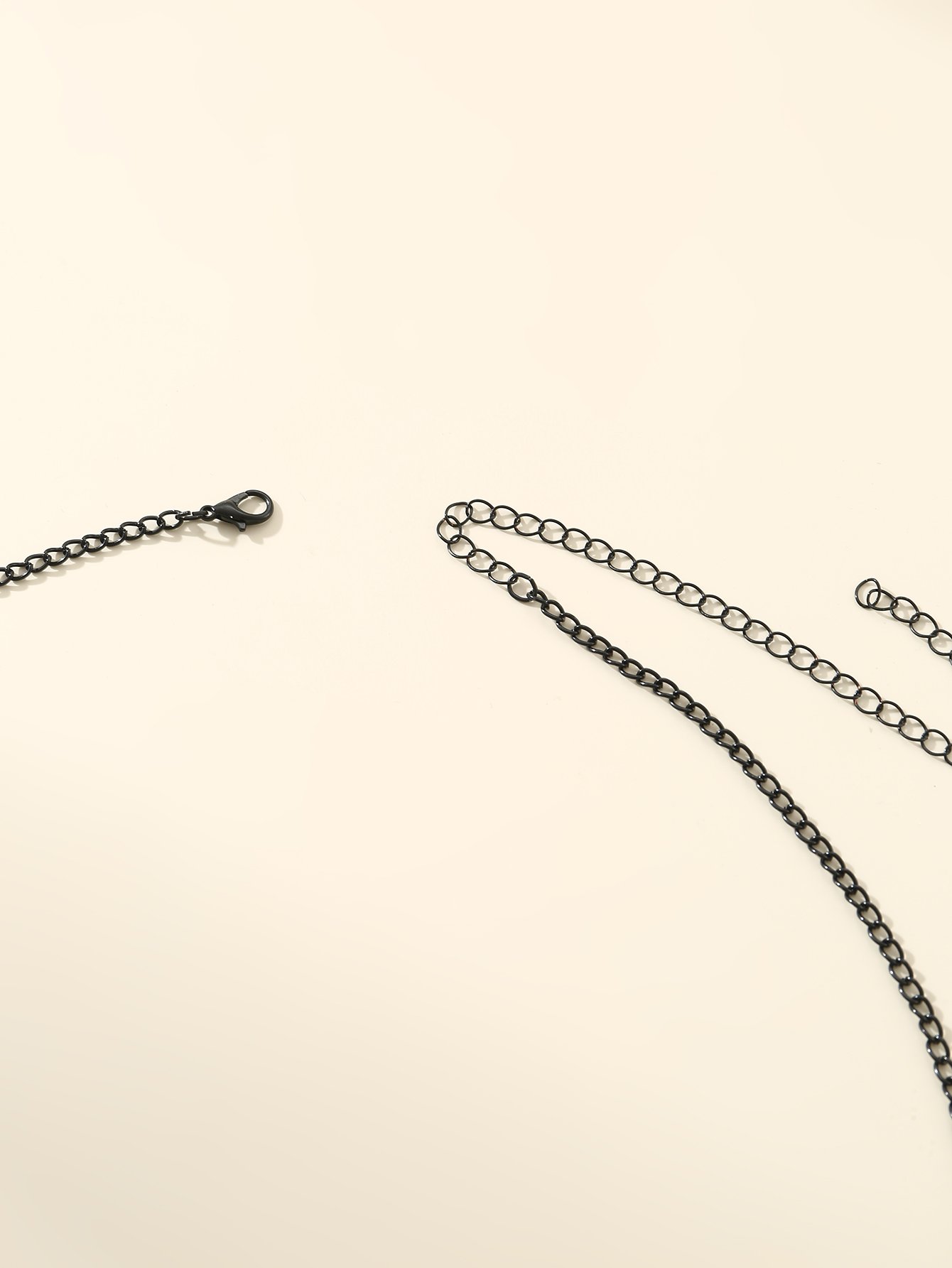 Rhinestone Charm Lariat Necklace