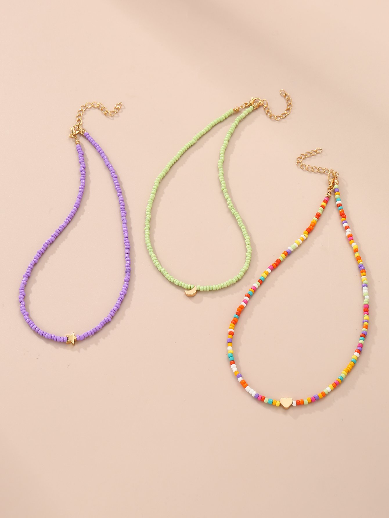Set of 3 - Beaded Necklace