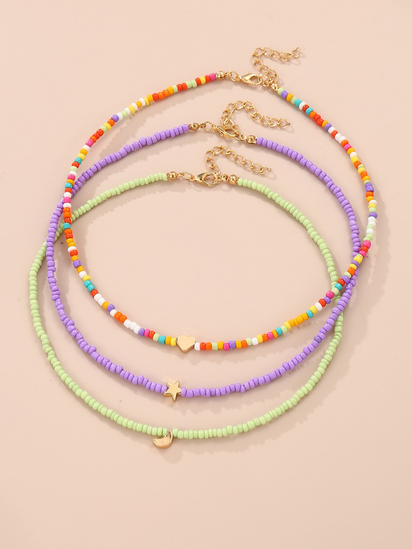Set of 3 - Beaded Necklace
