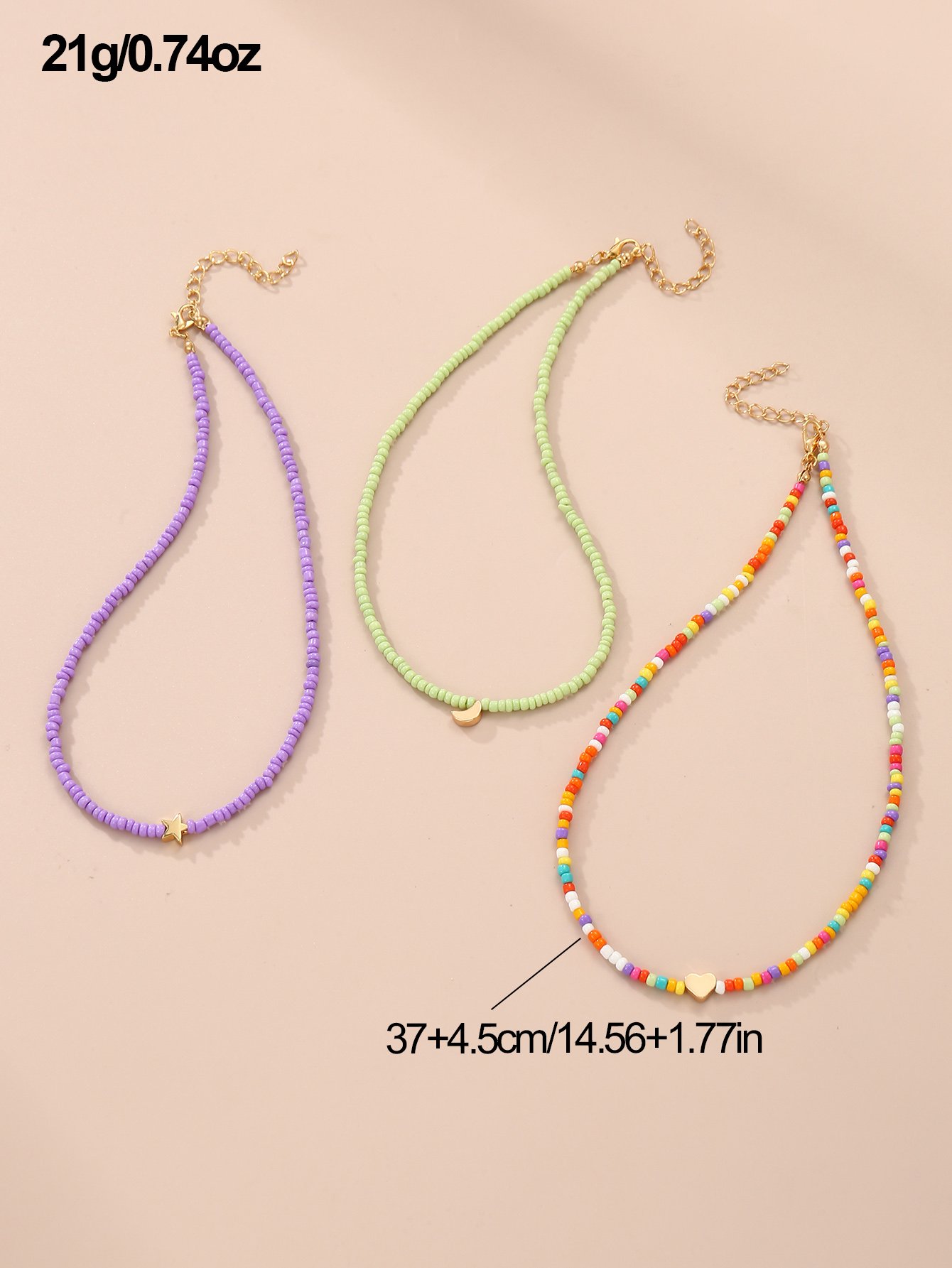 Set of 3 - Beaded Necklace
