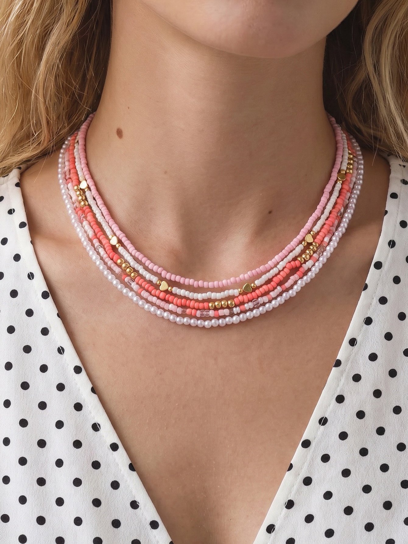 Set of 5 - Beaded Necklace