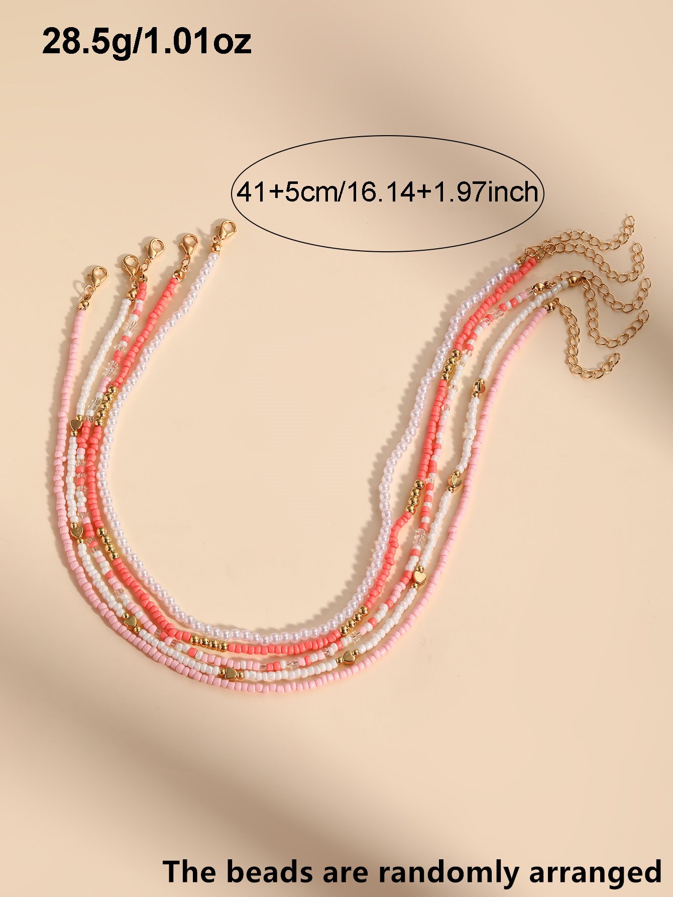 Set of 5 - Beaded Necklace