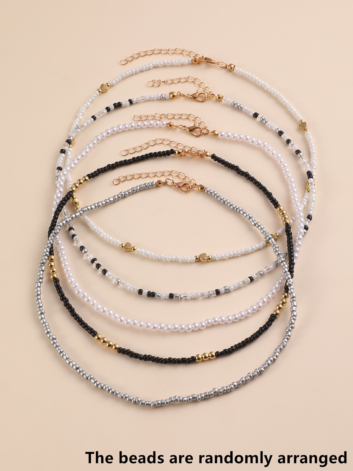 Set of 5 - Beaded Necklace