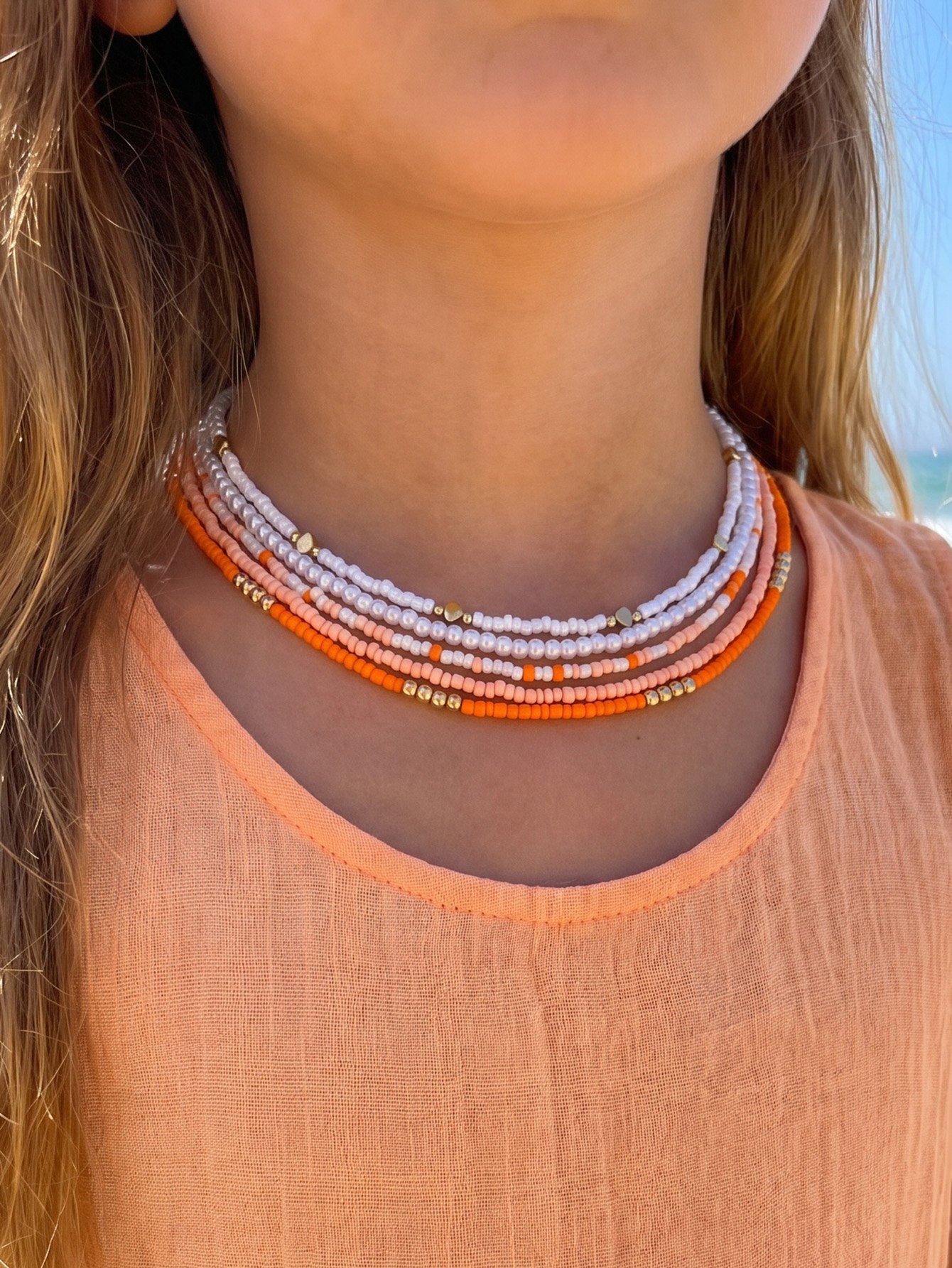Set of 5 - Beaded Necklace
